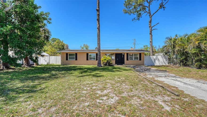 Investor Special.  This fixer upper has 4 bedrooms, 2 bathrooms, and no lease restrictions.  The electrical panel was replaced in 2021, ac in 2018, and the roof in 2016.  There is no HOA or CDD in the neighborhood.  It is less than 10 minutes to the Sarasota-Bradenton International Airport and close to shopping and restaurants.