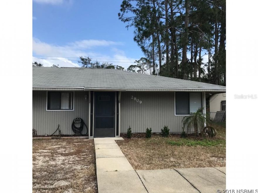 Home for less than $80k/Investor Alert. This 2-bedroom, 2-bath half-duplex is turn-key. Tile and laminate flooring throughout. New AC 2016, New insulated panel aluminum roof for Florida room in 2017, New laminate flooring in master bedroom in 2017, New sliding glass door in 2017, Fresh paint interior and exterior in 2017. Newer water heater with an updated electrical panel. No HOA so you can park a boat, trailer, etc. Spacious backyard. Consistently rented since 2010. Vacant now only because owner wants to sell. A must see! Agent owned. ;Water: City