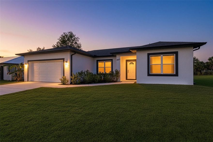 Discover this stunning new construction canal-front home in beautiful Port Charlotte, Florida, a perfect retreat for
vacationers, families, or savvy investors. The home features an open-concept layout, contemporary coastal design
that blends style and comfort. The spacious kitchen with a large island and sleek cabinetry flows seamlessly into
the living and dining areas, creating an inviting space for entertaining or relaxing. Centrally located, you’re just
minutes from downtown Port Charlotte, Charlotte Harbor, and the Myakka River, as well as a short drive to
beautiful Gulf beaches and top-rated restaurants and shops. Whether you’re looking for a full-time residence, a
vacation getaway, or an income-producing investment property, gem offers the perfect Florida lifestyle.