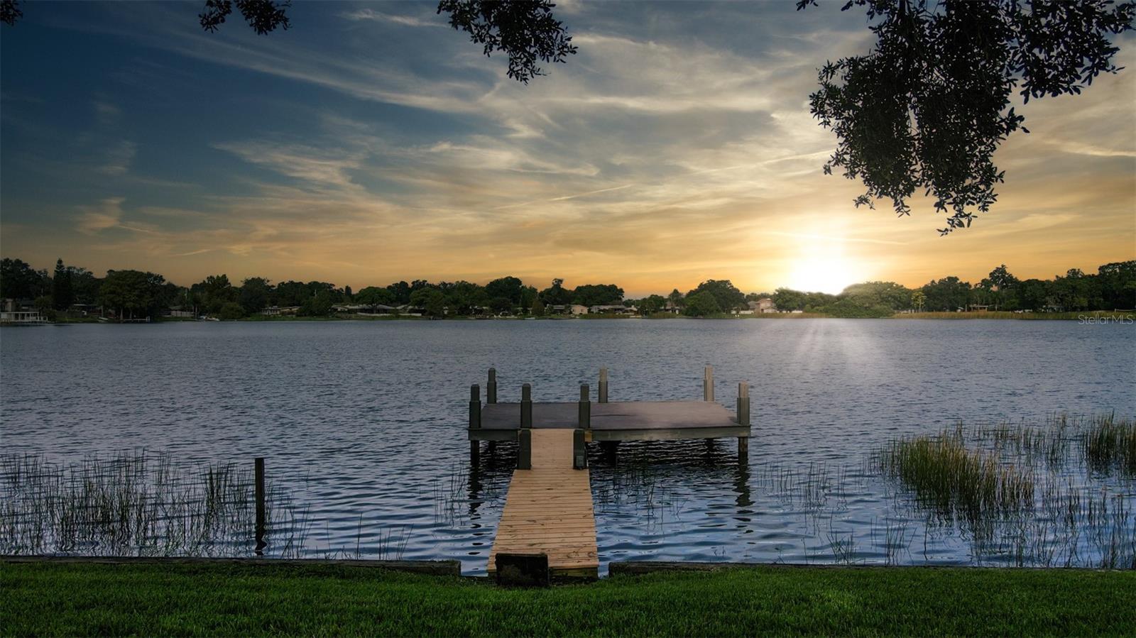 If you are searching for gorgeous LAKEFRONT living, this well-kept home on a private lake might be the perfect place for you! It is located in a great neighborhood with top-rated schools. And, it is within an easy drive (4.3 miles) to/from Downtown Orlando and the best amenities in the city. This location is awesome. This home is well-maintained, has been recently re-painted, and it is squeaky clean. New roof (in October 2019) and a new A/C (2019), newer water heater and electrical system. Huge backyard with sprinklers and oak trees, mature landscaping. The 2-car garage has a separate workshop or storage room (8X14) inside. There’s also a huge porch, a private dock (bring your jet-skis) and the beautiful water view of Lake Giles. Bring your Offer! Room Feature: Linen Closet In Bath (Bedroom 2).