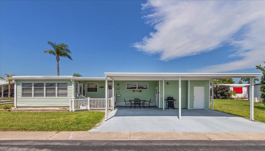 Tarpon Shores: Resort-Style Living Every Day
Move In Ready - Beautifully Maintained and furnished 2 Bed / 2 Bath Double-Wide in Resident-Owned 55+ Community!
Best of all—YOU OWN A SHARE IN THE CO-OP with no lot rent! The $40,000 share value is included in the list price and may be financed through the co-op. Step inside to find a bright, open layout with tasteful furnishings and thoughtful updates. The spacious kitchen off he diningroom is the heart of the home—perfect for cooking and entertaining—featuring matching, recently upgraded appliances that bring style and efficiency to your culinary space.

Located on Florida’s Gulf Coast, Tarpon Springs is a gem known for its natural beauty and rich cultural heritage:
Historic Sponge Docks – Enjoy authentic Greek cuisine, shops, and waterfront charm
Beautiful Beaches – Close to Fred Howard Park & Sunset Beach for swimming and sunsets
Outdoor Adventures – Kayak, fish, paddleboard, or bike the nearby Pinellas Trail
Charming Downtown – Explore boutique shops, cafés, and historic architecture
Enjoy an active, social lifestyle in one of the area's most vibrant 55+ communities. Amenities include:
Sparkling Swimming Pool – Relax, swim, and soak up the Florida sun
Community Center – The hub for events, clubs, and social gatherings
Pickleball & Shuffleboard Courts – Fun, fitness, and friendly competition
Chef’s Kitchen – Host potlucks and special events with ease
Billiards Room, Card Tables, and Library – Games, books, and good company
Social & Women’s Clubs – Connect with neighbors through fun and engaging activities

Enjoy low monthly maintenance fees that include water, sewer, cable, internet, lawn care, pool service, and access to all community amenities. Plus, benefit from an on-site office and property manager ensuring smooth day-to-day operations.
