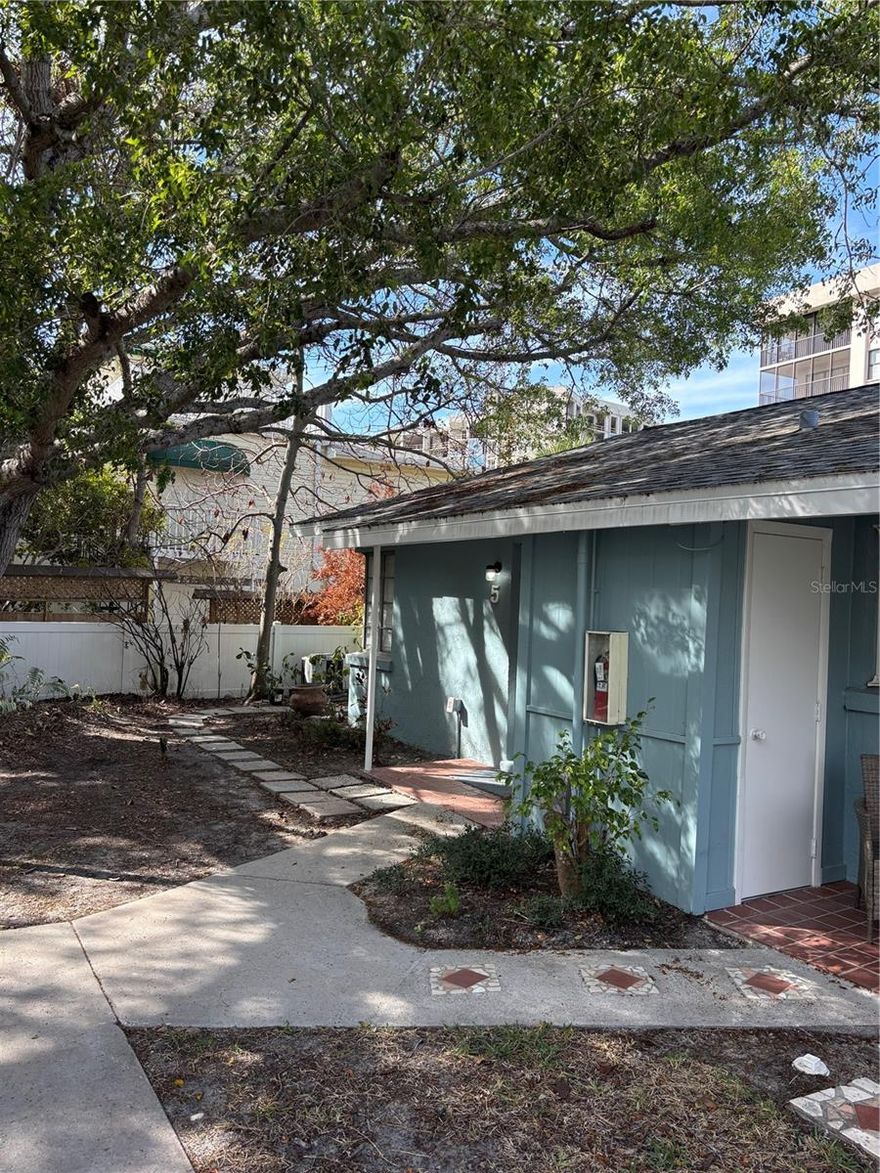 Welcome to 170 Roosevelt Dr. Unit #5,at Pelican Gardens a beautifully updated studio/efficiency, one-bath condo located just steps from the powdery sands of Lido Beach and the world-class shopping and dining of St. Armand's Circle. Completely remodeled in November 2024, this light and bright ground-floor unit offers a fresh, modern coastal aesthetic with new flooring, stylish fixtures, and a sleek kitchen featuring stainless steel appliances and quartz countertops.

Perfect as a beachside getaway or an investment property with excellent rental potential, this turnkey condo offers the ultimate Sarasota lifestyle. Enjoy morning strolls along the Gulf, sunset views, and the convenience of being minutes from downtown Sarasota’s arts and cultural scene.
Low HOA fees, a pet-friendly policy, and a well-maintained community complete the package. Whether you’re looking for a vacation home or a smart investment, Unit #5 is move-in ready and waiting for you.