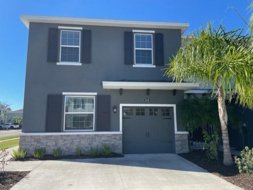 Welcome to Baytown Square! This Beautiful 3 bedroom, 2.5 bath Corner Unit well appointed townhouse is available for annual rent. This home is just under 1700 sq ft of living space. The main level has a great kitchen and is fully equipped with stainless steel appliances, granite counter tops, solid wood cabinets, and a breakfast bar. This is an open concept eat-in kitchen, large family room, and casual dining area connected to a covered lanai. Powder bath and access to the 1 car garage are also on the main level. The second floor boasts a bright and spacious owners suite with a walk-in closet, ensuite bath with double vanity sinks, granite counter, tiled walk-in shower, and a linen closet. The laundry room and two additional bedrooms are also located on the second level as well as a full bath. Baytown Square is a private, gated community, and conveniently located near plenty of dining and shopping options. Easy access to I-75, Doctor's Hospital, and a short drive to the world famous Siesta Key Beach! First and security due and a $35.00 monthly resident benefit fee will be applied.