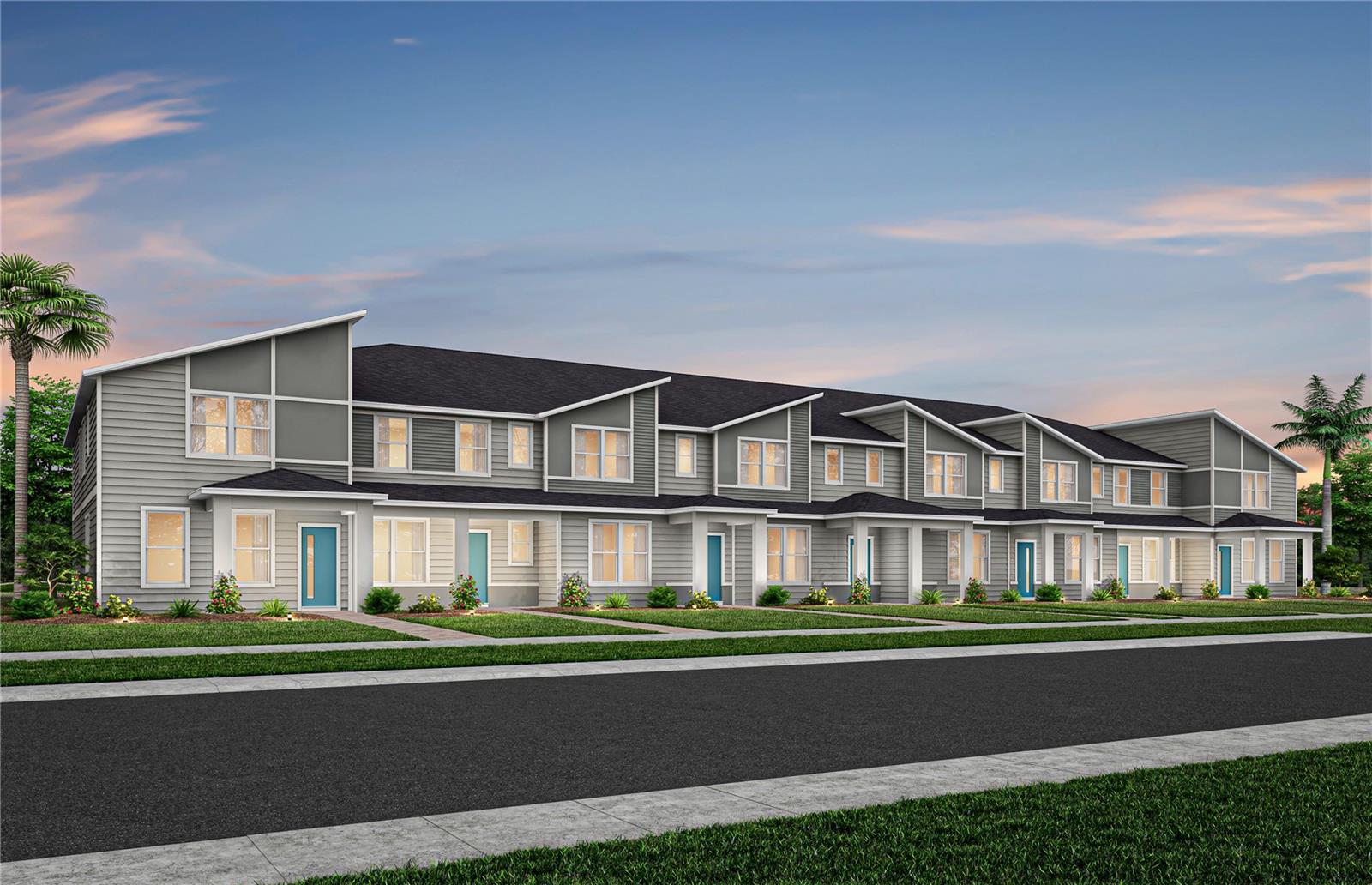 Under Construction. Welcome to The Cove at Nona Sound, a new construction luxury townhome community tucked off of Narcoossee Rd. This ideal location provides quick access to the shopping, dining & entertainment that Lake Nona is known for, while feeling away from it all. Enjoy community amenities, no CDD, and maintenance-free living in your beautiful new Lake Nona townhome. Now Selling from The Estates at Nona Sound.
Introducing the Julep Exterior unit townhome by Pulte, a new construction home that seamlessly combines luxury and convenience. This modern townhome features 4 bedrooms, 2 full bathrooms, a powder room, and a 2-car rear-facing garage, all complemented by our Move-In Ready appliance and window blinds package. The first floor is designed with entertaining in mind, offering an open-concept kitchen, café, and gathering room that flow together effortlessly. The chef-inspired kitchen is a highlight, featuring a large center island, a spacious storage pantry, Elkins Stone Gray cabinetry, a decorative tile backsplash, Lagoon quartz countertops, and stainless-steel appliances, including a refrigerator and vented microwave. The first-floor powder room adds an extra layer of convenience for guests. The entire first floor, including the kitchen, café, gathering room, and powder room, is finished with elegant wood-look luxury vinyl plank for both style and easy maintenance. At the end of the day, retreat to your private oasis on the second floor. The Owner’s Suite offers a spacious walk-in closet and a luxurious en suite bathroom with a double-sink, quartz-topped vanity and a glass-enclosed shower. Three additional bedrooms, a secondary bathroom, and a linen closet for added storage are located on the opposite side of the floor, ensuring privacy and plenty of space. Soft, stain-resistant Shaw brand carpet adds comfort to the stairs and bedrooms, creating a cozy atmosphere throughout. In the bathrooms and laundry room, you’ll find beautiful porcelain tile. With thoughtful design, high-end finishes, and a focus on everyday convenience, the Julep townhome is a perfect blend of style and practicality, offering a truly elevated living experience.