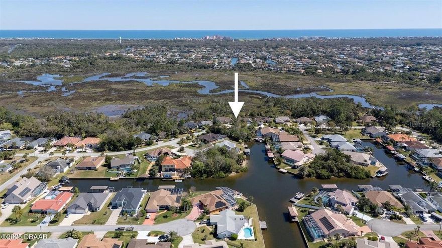 Fantastic Value! Located in the heart of Palm Coast this canal front lot is situated in an established neighborhood. Short distance to major shopping, restaurants and the beach. Build your dream home and live the Florida Salt Life. All measurements are approximate.