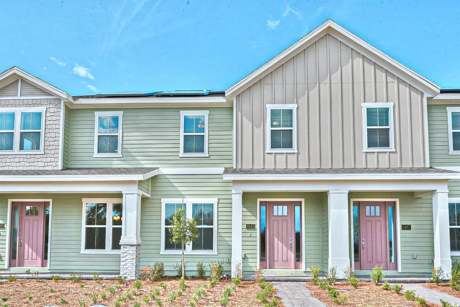 Dreamfinder’s 4-bedroom townhome located in the anticipated Weslyn Park Community at Sunbridge! Highly desired Vista Floorplan with OVER 30K OF MODEL UPGRADES! The unique design of this home offers an open space concept featuring the GOURMET KITCHEN PACKAGE with 42' UPGRADED CABINETS, Stainless Steel Appliances with Built-in Microwave/Oven and VENT HOOD, and CALCATTA QUARTZ COUNTERTOPS. This kitchen is perfect for entertaining! UPGRADED PORCELAIN TILE FLOORING throughout the living areas. Guest bedroom and bath located on the first floor. The second floor highlights the master bedroom and heavily upgraded en-suite bathroom, secondary bedrooms, shared bath, and laundry room. Master bath includes upgraded cabinets, quartz countertops, Moen faucet package, Heavy Glass shower enclosure, and much more! The master-planned community of Weslyn Park at Sunbridge is the kind of neighborhood where herb gardens and parks invite quiet reflection. Spend your free time connected to nature on the walking/cycling trails, by the pool or at the Marina fishing or canoeing. This home has been built to impress and will not last long, schedule your appointment today!