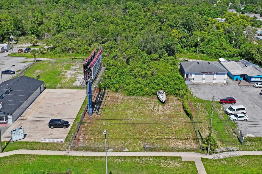 Partial Owner-Financing available! Excellent location!!! Commercial land zoned C2, fully fenced, currently being used as open storage. Land has an income producing monopole.  Lot lines go back into the trees. Perfect for commercial building/open storage/lot rental (100ft of frontage and 109.55ft deep).  Located on the East side of US 19, high and dry.  Almost fully cleared and ready for your commercial building or open storage.