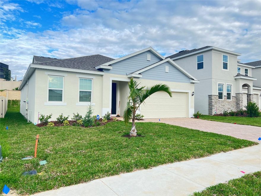 DON'T MISS THIS FANTASTIC RENTAL OPPORTUNITY! BRAND NEW 4 bedroom, 2 bath, 2 car garage house in Minneola area. Features include an upgraded kitchen with an island, stone countertop and stainless steel appliances, ceramic tiles in all wet areas, dining and family room, and carpet in all bedrooms. The master bath has a beautiful walk-in shower with a glass door, dual sink, and a water closet. Centrally located CLOSE to highway, shopping and schools. Rent payment includes washer, dryer and ADT security system monitoring. Schedule you viewing today!