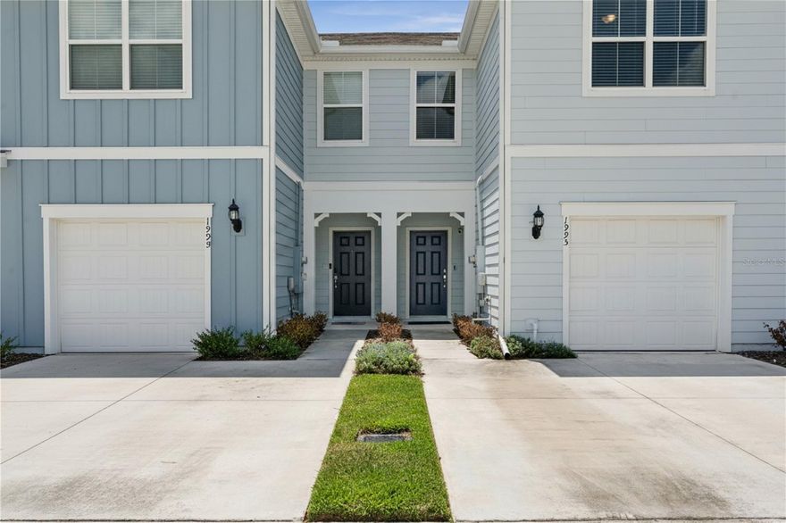 Welcome to Grayson Square at Winter Park by Pulte Homes. This interior Springdale II two-story townhome has no direct rear neighbors, features 3 bedrooms, 2 full bathrooms, a powder room, single-car garage, a covered rear lanai, washer, dryer, refrigerator, and window blinds.  The spacious first floor with over 9' ceilings is ideal for entertaining, featuring an open concept gathering room, cafe and kitchen equipped with a pantry, bright white cabinetry, white subway ceramic tile backsplash, Lyra quartz countertops, and durable ceramic tile flooring, and a powder room.  After a long day, retreat upstairs to your private oasis. The Owner's Suite features a spacious walk-in closet and ensuite bathroom with double sink, quartz-topped vanity, linen closet, a private water closet and walk-in glass framed shower.  Offering privacy and space for everyone, two additional bedrooms, the secondary bathroom and laundry are also on the second floor. Professionally curated design selections for this popular Springdale II townhome include designer cabinets with crown molding, quartz countertops, oversized ceramic tile flooring covering the first floor living areas and bathrooms, a washer, dryer, refrigerator, and blinds, soft, stain-resistant Shaw carpet in the bedrooms and second floor living areas and so much more!  Grayson Square is an intimate gated luxury townhome community located minutes away from downtown Winter Park, right off of Howell Branch Road!  Grayson Square is a low-maintenance neighborhood with gated access, a pond, no rear neighbors, a resort-style community pool with cabana,1GM high-speed fiber optic internet, along with 75 streaming cable and music channels, ground maintenance - all with no CDD.  Boasting an unbeatable location in coveted Winter Park, just one mile from 436, 434, and less than 3 miles from 417, your like-new home at Grayson Square offers all of your daily conveniences, such as Starbucks and Publix, just minutes away!  Plus, you'll have access to quality Seminole County schools.  When it's time for a change of pace, you'll love your proximity to the famous shopping and dining of Park Avenue. Make Grayson Square at Winter Park your new address today!