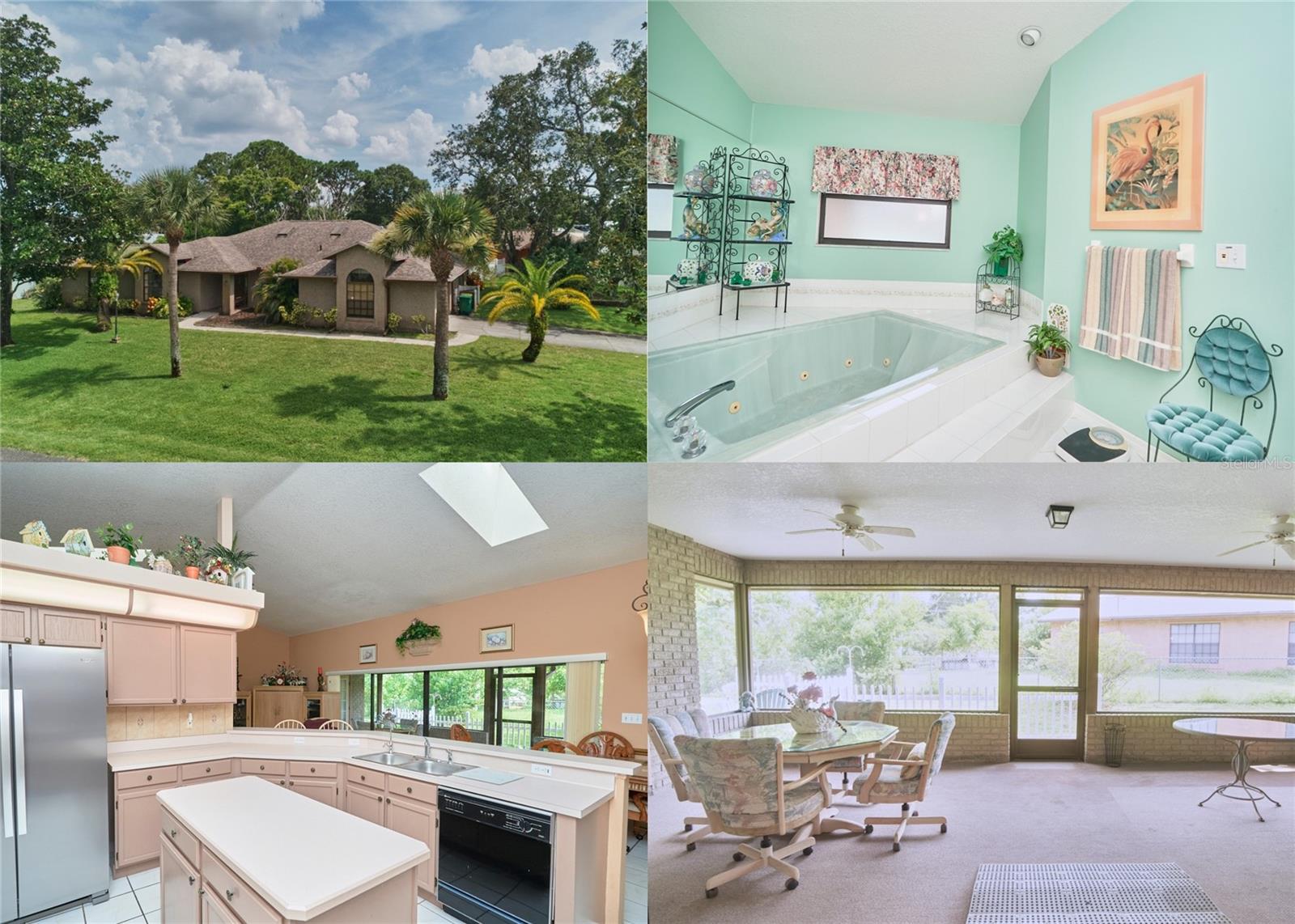 Welcome to this beautiful 2,444 sq. ft. 4 BR/2BA/2.5 car garage concrete block home offering comfort, convenience, and freedom with NO HOA! Step inside to find a formal living room and a flexible study/bedroom option, perfect for a home office or guest space. The heart of the home features a large open kitchen/family room/breakfast nook layout, complete with stainless steel appliances, a brand-new refrigerator, reverse osmosis system, and abundant storage. The formal dining area is just off the kitchen, ideal for family gatherings and entertainment.
Skylights and vaulted ceilings create a light-filled and airy environment. The split layout offers privacy, and the spacious master suite includes a large walk-in closet and a spa-like bathroom with a soaking tub and separate shower. The second bath is wheelchair accessible, adding thoughtful functionality for guests or multigenerational living.
Relax outdoors in the screened-in porch - a perfect setting for morning coffee, evening breezes, or enjoying rocket launches right from your yard.
Unbeatable location: Less than 2 minutes to the river, close to grocery stores, pharmacies, gyms, and dining. Convenient I95, US1, beaches and Orlando.
Seller is offering concessions.