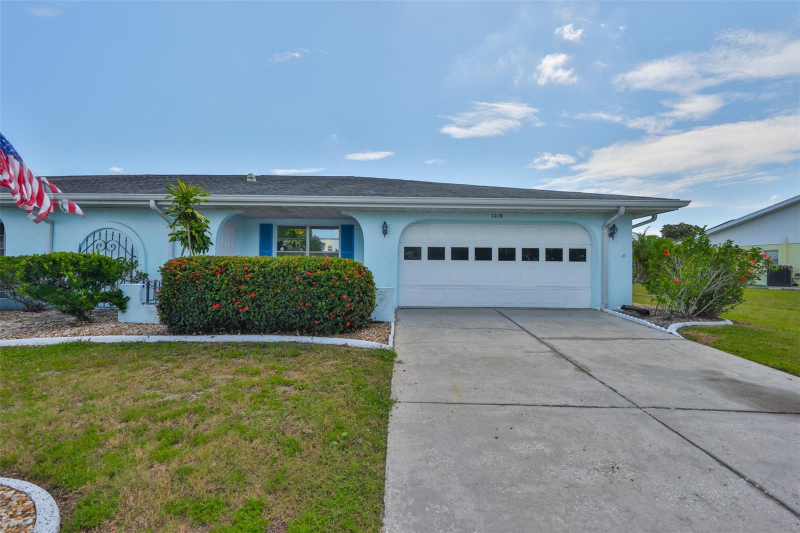 Popular Twintree model freshly painted with new Luxury Vinyl Plank flooring installed in the living room, family room and both bedrooms. Updated kitchen counter tops and a new ceiling with new lighting. The electrical panel has been updated. There's also a 2 car garage with storge and a big inside laundry room. The roof was replaced in 2014. The screened lanai overlooks a big back yard and no neighbors nearby. This 2 bedroom, 2 bath home is ready for a new owner. Sun City Center is one of Florida's most affordable and vibrant active-living communities, offering an array of amenities, including three heated pools, a state-of-the-art fitness center, a sports complex, an arts and crafts building, two clubhouses, top-tier medical facilities, shopping, golf courses, and over 150 social and sports clubs all accessible by golf cart! Located conveniently near Tampa, Sarasota, St. Petersburg, Tampa International Airport, world-class beaches, shopping, dining, theaters, and more, Sun City Center is the perfect place to call home. Come have fun under the Florida sun!