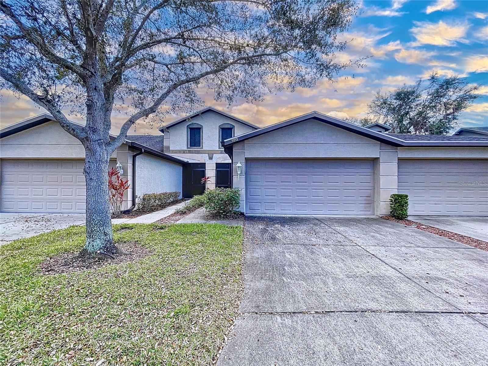 Welcome to this charming 2-bedroom, 2-bathroom villa with an BONUS office/den in the highly sought-after gated community of Windsor Place.
Offering a maintenance-free lifestyle, this one-story villa features a 2-car garage and a thoughtfully designed layout that blends comfort and convenience. Step inside and be greeted by beautiful vinyl wood plank flooring that flows seamlessly from the dining area to the kitchen. The spacious kitchen includes a breakfast bar, plant shelving, and plenty of cabinet space, making it perfect for casual dining and entertaining.
The open-concept living room provides ample space for gathering with friends and family. The primary suite is a true retreat, featuring a walk-in closet, dual sinks, and a walk-in shower. The second bedroom has brand-new flooring, adding to the home’s fresh and updated feel. The office/den, complete with pocket doors, offers flexibility as a workspace or additional guest area. Additional highlights include an inside laundry room and a screened-in lanai overlooking a peaceful setting. This summer you can Enjoy the Community Pool! Conveniently located near top-rated schools, shopping, dining, medical facilities, Starkey Park, and the new Ridge Rd Extension, this home offers easy access to everything you need.
Don’t miss your chance to rent this beautiful villa—schedule your private tour today!