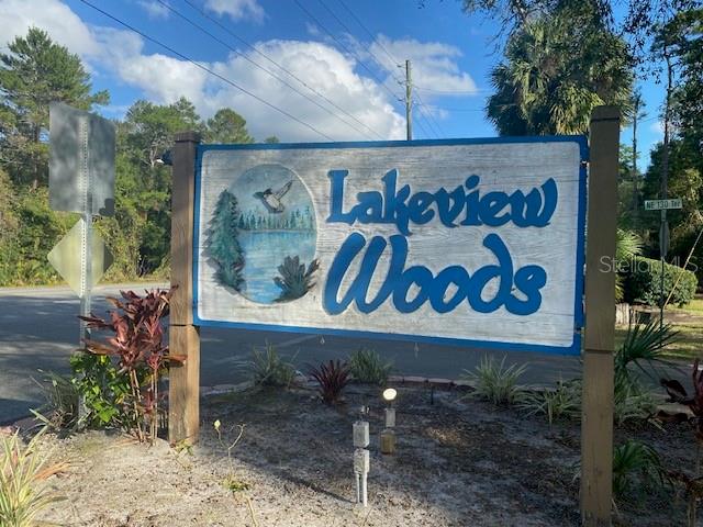 Live like the wealthy do, in a peaceful, gated, private community. Lakeview Woods is a deed restricted, residential community in the Ocala National Forest with utilities including water and sewer. Amenities include a community lakefront park with a covered pavilion, picnic tables and grills. There is a dock on picturesque and clear Lake Waldena which is perfect for kayaks, canoes, and fishing. Developed with nature loving boat and RV folks in mind, the community features a private fenced area for the storage of owner RV’s, boats, travel trailers, ski jets other association approved personal property. This is the spot to live a nice and affordable peaceful life. Visit lakeviewwoods.org for a preview of community.