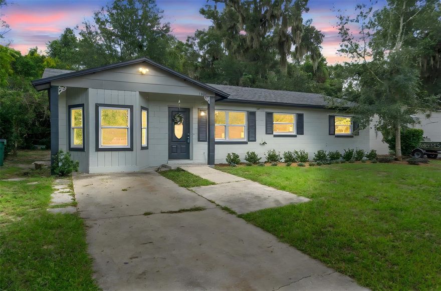 Deland: ROOF 2018 | NEW KITCHEN APPLIANCES | NEW VANITIES/FIXTURES 2025 | NEW WINDOWS 2022 | NEW AC 2020| KITCHEN CABINETS 2019 | WASHER/DRYER 2019 | NEW ELEC PANEL/PLUMBING/WATER 2016: This adorable, partially updated 3-bedroom, 2-bathroom home offers tile flooring throughout, 8-foot ceilings, and ceiling fans for year-round comfort. It is Move in ready! The floor plan includes a large living room and a flexible dining area or family area option to suit your lifestyle. The kitchen features gray cabinets, a large pantry, a breakfast nook, and brand-new stainless steel appliances. Each bedroom has large, deep closets providing plenty of storage, and there’s a spacious inside laundry room for convenience. The backyard includes a chain-link fence, perfect for pets, kids, or outdoor activities. Located just minutes from schools, churches, restaurants, stores, and more, this home combines comfort and convenience in one charming package.  Make your appointment today to see all home has to offer you!