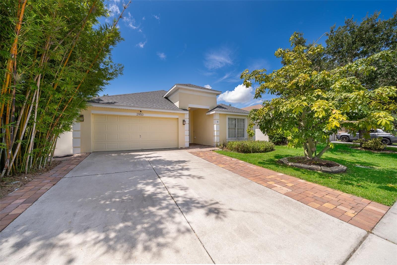 Come see this beautifully maintained 3-bedroom, 2-bathroom home located in the gated community of Cypress Reserve. This open floor plan offers a spacious and inviting layout, perfect for modern living. In addition to the main living areas, there's a versatile office or flex room with elegant French doors—ideal for working from home or creating a private retreat. Bamboo flooring flows through the common areas and two of the bedrooms, adding warmth and character. The kitchen features brand-new appliances, including a stove, microwave, and refrigerator. Step outside to enjoy the brick patio with a covered area, providing the perfect space for outdoor dining or entertaining guests. The community offers fantastic amenities, including a pool, tennis court, and basketball court. Located just a few blocks from shopping centers, outlets, and restaurants, and only a mile from Osceola Parkway. Disney World and Universal are just 15 minutes away, with downtown Orlando only a 20-minute drive.
Don’t miss the opportunity to own this beautiful home in a prime location!