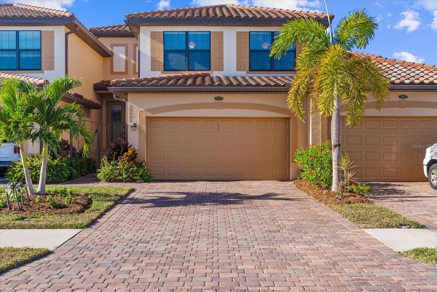 Discover luxury living in this second floor coach home in Gran Paradiso, a gated resort style community in Wellen Park, Venice Florida. This three bedroom, two bathroom condo offers an open floor plan, high ceilings, and abundant natural light, making it ideal for full time living, a seasonal home, or an investment property in one of Southwest Florida’s fastest growing areas.

This Wellen Park coach home features a spacious living room, dining area, and open kitchen that flows directly to a large screened lanai, perfect for enjoying Florida outdoor living, morning coffee, and sunset views. Interior upgrades include tile flooring on the diagonal throughout main living areas, kitchen, bathrooms, and laundry room, new carpet in guest bedrooms, and luxury vinyl flooring in the primary suite. Crown molding and a wood staircase add style and architectural detail.

A rare three car garage with epoxy flooring provides ample space for vehicles, storage, a golf cart, or home gym, making this one of the most desirable coach homes for sale in Venice Florida.

Gran Paradiso amenities include a resort style pool, clubhouse, fitness center, tennis courts, pickleball courts, walking trails, and a full time activities director. Located in Wellen Park, residents are minutes from Downtown Wellen Park with waterfront restaurants, shopping, entertainment, and community events.

This Venice Florida home is also close to Venice Beach, Gulf beaches, Sarasota County golf courses, and CoolToday Park, spring training home of the Atlanta Braves. Convenient access to I-75, Sarasota, and nearby airports makes this location ideal for both full time residents and seasonal buyers.

If you are searching for a coach home in Wellen Park, Venice FL condos for sale, or Gran Paradiso real estate, this property offers the perfect combination of location, lifestyle, and value.