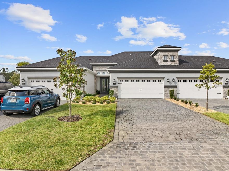 Welcome to this stunning, meticulously upgraded home in the heart of sought after Plantation Bay Golf and Country Club-where no detail has been overlooked and luxury meets everyday comfort. Boasting over $100,000 in PREMIUM UPGRADES, this residence showcases the perfect blend of elegance, functionality, and style. This home features an open-concept layout that seamlessly connects the living room, dining area and deluxe kitchen-perfect for entertaining or everyday living. the gourmet kitchen is a chef's dream, featuring soft-close custom cabinetry, elegant quartz countertops, a gorgeous tile backsplash, wall oven, slate appliances and an oversized kitchen island that offers extra cabinet storage. Every detail has been thoughtfully selected, including custom lighting and ceiling fans. Discover wood-look tile flooring throughout. The primary suite is on the main level creates a private retreat with an en suite bathroom boasting dual sinks, quartz counters, a walk-in shower, and a custom designed closet with a clever built-in storage under the staircase. Upstairs, you'll find a spacious bonus room and a second master suite, perfect for quests or multi-generational living. Enjoy tranquil mornings and relaxing evenings on your patio overlooking the sparkling pond and fountain, creating a peaceful backdrop to your everyday life. Enjoy peace of mind and convenience with electric hurricane shutters on the lanai, master bedroom, bonus room, and upstairs bedroom. The laundry room features cabinets, and the epoxy-finished garage includes built-in storage, keeping your space spotless and efficient. With meticulous upgrades and unmatched craftmanship, this home is truly move-in ready and one of a kind!
Buyers of this home will receive a substantial discount on
the initiation fees when you join within 30 days of closing!