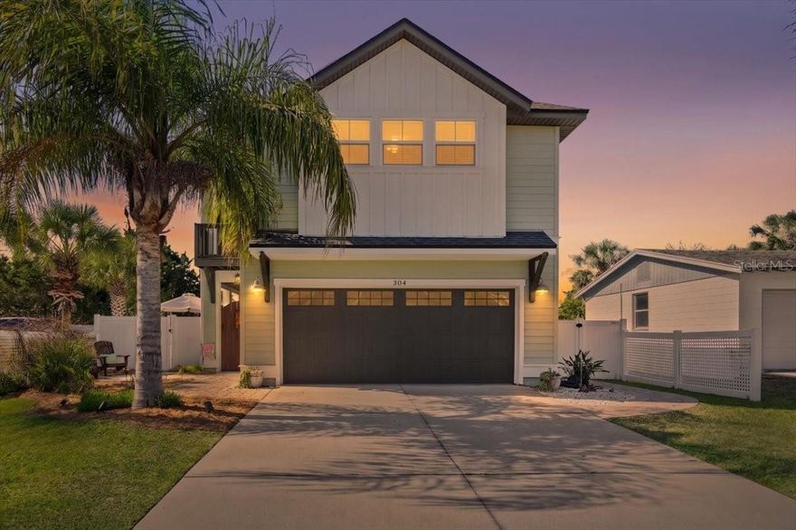 Set within one of the most desirable pockets of Davis Shores, this residence brings together thoughtful construction, elevated positioning, and a location that continues to define demand in St. Augustine. This private stunner offers a low maintenance approach to coastal living, paired with established investment credibility. For those looking to establish roots in Saint Augustine before a future full time transition, the property carries the added advantage of a proven Airbnb history. Its higher elevation, a notable distinction within Davis Shores, lends an added layer of confidence while remaining moments from historic downtown, the beaches of Anastasia Island, and a vibrant mix of dining and local culture. Inside, the home unfolds with a natural sense of flow. The kitchen, anchored by a central island, connects seamlessly to the living and dining spaces, creating an environment equally suited for quiet evenings or casual entertaining. A downstairs bedroom and powder bath introduce flexibility, while the second level is arranged with a primary suite, two additional bedrooms, and a private balcony that captures the coastal air. Outdoors, a courtyard style setting centers around a private pool, with a fully pavered walkway encircling the home. The result is a clean, intentional outdoor space designed for ease as much as enjoyment. Offered fully furnished, the home presents as a turnkey opportunity within the Saint Augustine real estate market. In a neighborhood where elevation and build quality can vary widely, this property distinguishes itself with a history free of interior flooding and a level of construction that is increasingly difficult to find. Book your private showing in advance.