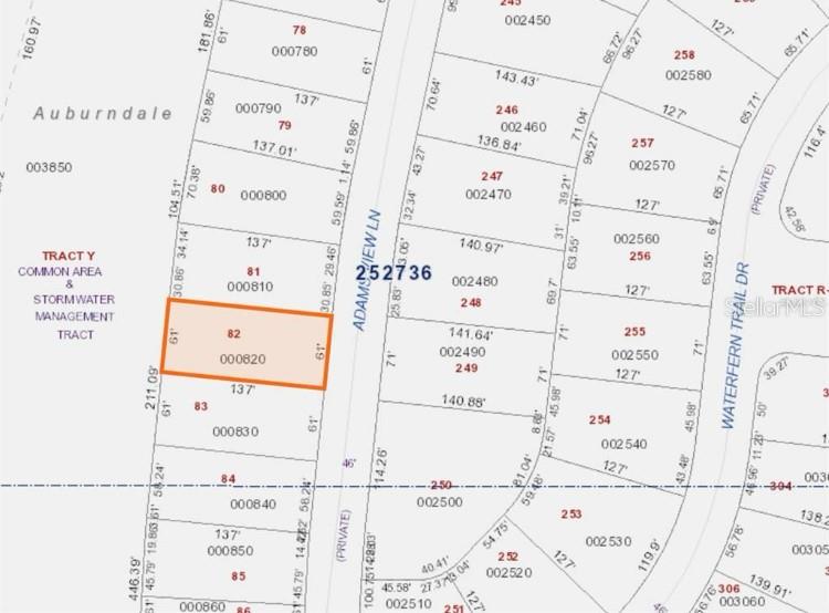 WATER RIDGE SUB - Land