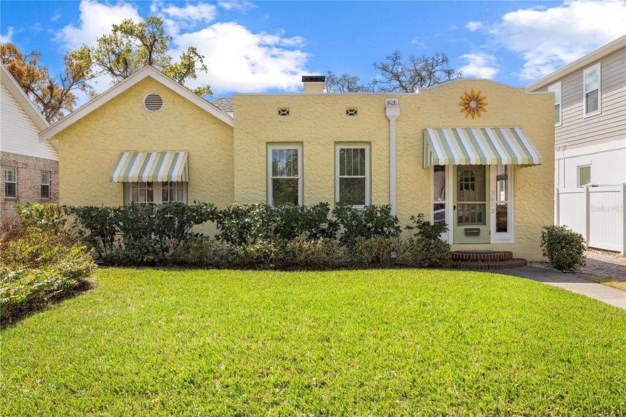 Timeless Mediterranean Charm in the Heart of Bon Air. Step into the story of one of South Tampa's most beloved neighborhoods with this captivating 1926 Spanish Mediterranean bungalow, where nearly a century of character meets the peace of mind of a fully updated home. Nestled on a generous 60 x 128 lot in the sought-after Bon Air neighborhood, this 2-bedroom, 1-bath treasure has been lovingly and meticulously maintained - with every major system addressed so you can simply move in and enjoy. From the moment you arrive, the home's Old World curb appeal draws you in. A fully enclosed front porch welcomes you before opening into a light-filled living room soaring with high ceilings and anchored by a classic gas-burning fireplace - warmth and elegance that never goes out of style. Beneath your feet, stunning refinished hardwood floors flow throughout, their rich patina a testament to the craftsmanship of the era. A separate formal dining room adds an entertaining grace note rarely found at this price point. What truly sets this home apart is the depth of its updates. The foundation was professionally remediated in 2020, and the home has been fully re-wired with an updated 200-amp electrical service - a significant upgrade that brings modern capacity and safety to this classic beauty. A new roof was installed in 2019, the HVAC system replaced that same year, and a tankless gas water heater added for endless on-demand efficiency. The home was professionally tented in 2025, and an in-ground irrigation system keeps the lush landscaping effortlessly green year-round. The detached garage is a standout feature: split into two distinct spaces, one side offers traditional covered parking while the other has been transformed into a fully enclosed workspace or studio, complete with its own mini-split system installed in 2019 - ideal for a home office, creative studio, gym, or hobbyist haven. A convenient interior laundry room and a location within the Plant High School, Coleman Middle, and Grady Elementary district complete this exceptional package. Just minutes from the best dining, shopping, and waterfront that South Tampa has to offer. Turnkey, timeless, and ready for its next chapter. Homes like this don't come around often.
