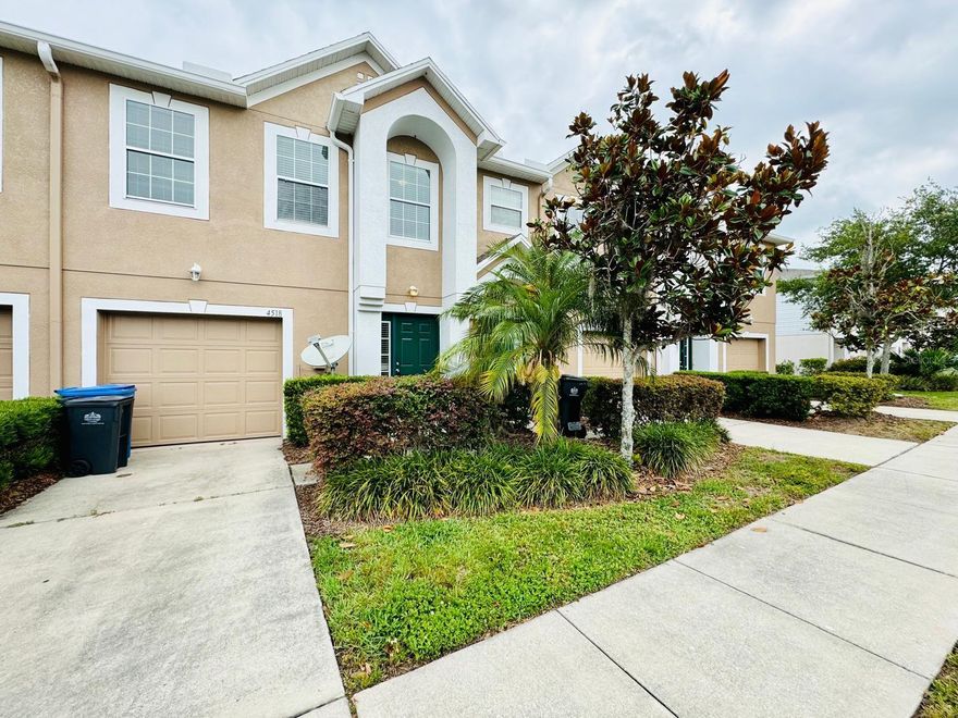 Don't miss out on the chance to call this impeccably maintained townhouse in Ashburn Square your new home. Seize the opportunity today and experience the epitome of modern living.
Welcome to your dream home in the vibrant community of The Ashburn Square, nestled at 4518 ASHBURN SQUARE DR., Tampa, FL-33610. This impeccably crafted townhouse is ready for you to move in and start living your best life. Boasting 3 bedrooms, 2 full baths, and 1 half bath, spread across 1,362 square feet of luxurious living space, this residence offers both style and comfort. Park your car effortlessly in the convenient 1-car garage. The Ashburn Square community is designed for modern living, featuring multi-family homes and a welcoming atmosphere that you'll love coming home to.

Experience the epitome of cleanliness and family-friendly living in this meticulously maintained townhome nestled within the amazing Ashburn Square community. This residence proudly upholds a tobacco-free environment, ensuring a pristine ambiance for discerning residents. Boasting a central location with seamless access to I-75, convenience is paramount, making it an ideal choice for those seeking ease of access to major thoroughfares. Enjoy the luxury of amenities such as water, sewer, grounds maintenance, and access to the community pool, enhancing the quality of everyday life. Delight in picturesque pond views from the comfort of your home, while the nearby playground caters to the recreational needs of young families, just moments away.

This townhouse is MOVE-IN READY! and there is an HOA!!!
Pets allowed - on a case-by-case basis