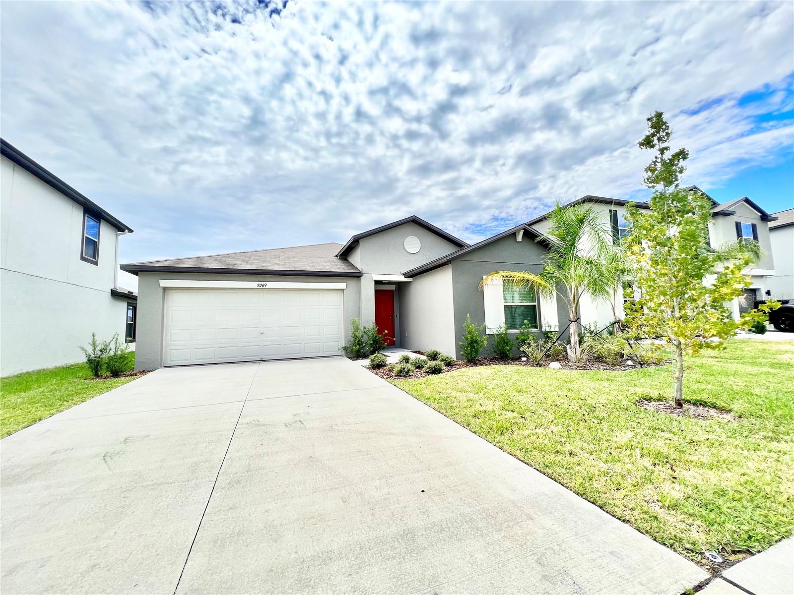 One or more photo(s) has been virtually staged. Welcome Home! This nearly new, energy-efficient home boasts four bedrooms, two full baths, and a spacious two-car garage, located in FL 1st Crystal Metro Lagoon community. Fully Fenced Backyard. Enjoy the open kitchen, living, and dining room, along with a comfortable master suite on the main floor featuring a large walk-in closet and private bath. The home comes equipped with modern stainless steel appliances, ceiling fans, and blinds. Rent includes Wifi, 7.5-acre Crystal Lagoon access, playground, parks and plenty of community amenities. Located minutes from I-75 and close to shopping and dining, this home offers convenience and comfort. Come and take a look at this beautiful home today!