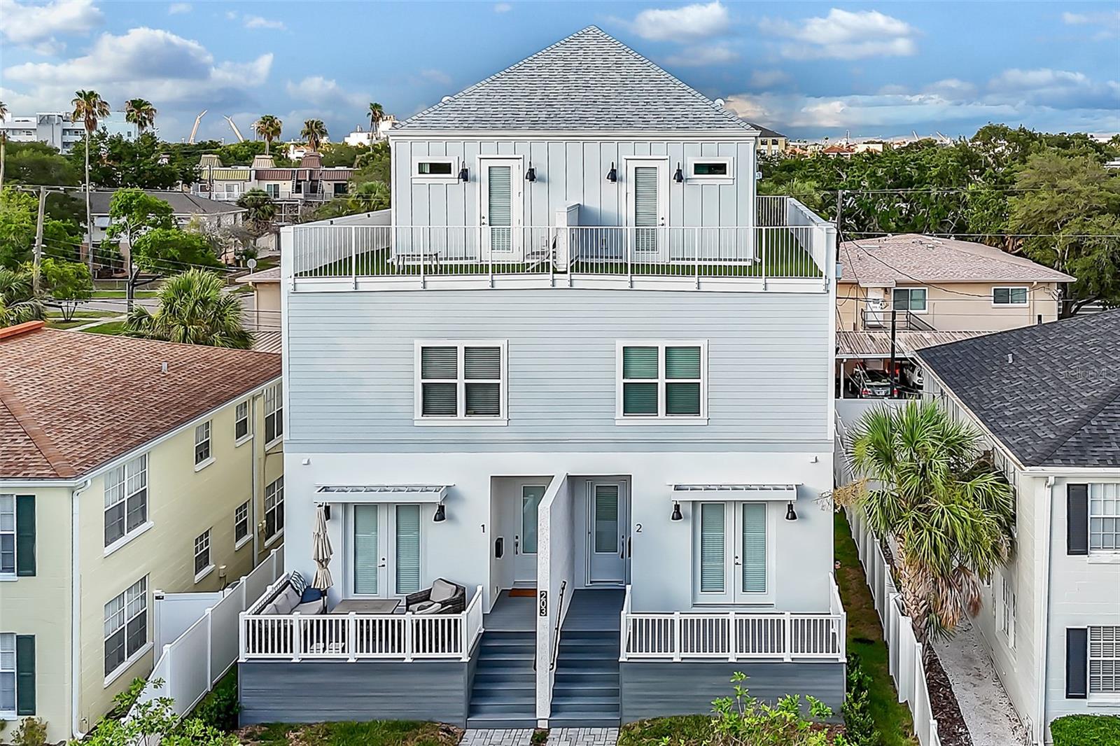 Welcome home to this stunning residence in the highly coveted neighborhood of Davis Islands! This property is perfectly positioned within a few minutes' walk of Davis Boulevard, offering an array of restaurants, bars, and shopping options. Additionally, it is just a short car ride away from Bayshore Boulevard, Hyde Park, and downtown Tampa, providing easy access to some of the area's most desirable destinations. Spanning 2,346 square feet, this home features 3 bedrooms and 3.5 bathrooms, complete with a 2-car garage. The large front deck is ideal for entertaining guests or enjoying a quiet evening. The beautiful rooftop terrace, with artificial grass and a sun-sail for shade, offers breathtaking views of downtown Tampa, making it perfect for relaxation or hosting gatherings. Inside, no expense has been spared in the finishes. The kitchen and bathrooms boast high-quality solid wood cabinetry with soft-close doors and sleek quartz countertops. The Bosch appliance package includes top-of-the-line appliances for a chef-inspired kitchen experience, and a dual zone wine cooler ensures your collection is stored at optimal temperatures. Throughout the living spaces, beautiful and durable engineered hardwood flooring creates a warm and inviting ambiance. High-quality impact-resistant windows and doors enhance security and energy efficiency, while 9-10' ceilings throughout the home create an open and airy feel, adding to the overall spaciousness. Premium plumbing fixtures from Grohe and Delta are used in the bathrooms and kitchen, ensuring both functionality and style. Select locations feature Hinkley lighting fixtures, adding a touch of elegance and sophistication. The tankless gas hot water heater provides an endless supply of hot water while being energy efficient. Designed with energy efficiency in mind, this home also features high-quality insulation. The contemporary design elements throughout the home ensure a stylish and comfortable living environment. Situated in a highly sought after area, this home offers the best of both worlds – a peaceful residential setting with easy access to urban amenities. This exquisite Davis Islands home truly has it all – luxury finishes, thoughtful design, and a prime location. Don’t miss the opportunity to make this exceptional property your own and enjoy the best of Tampa living.
If you decide to apply for one of our properties:
Screening includes credit/background check, income verification of 2.5 to 3 times the monthly rent and rental history verification. We encourage applicants with credit scores above 600 to apply, as meeting this criteria will help streamline the application process.
APPLICANT CHARGES:
Application Fees: $75 each adult, 18 years of age and older (non-refundable).
Lease Initiation Admin Fee: $150.00 after approval and upon signing.
Security Deposit: Equal to one month’s rent.
$25 each pet application fee for pet verification (non-refundable).
Current vaccination records will be required.
ESA and service animals are FREE with verified documentation.
Pet Fee if applicable (non-refundable) $350 each pet.
All Rent Solutions residents are enrolled in the Resident Benefits Package (RBP) for $49.95/month which includes liability insurance, credit building to help boost the resident’s credit score with timely rent payments, HVAC air filter delivery (for applicable properties), our best-in-class resident rewards program, and much more! More details upon application.
