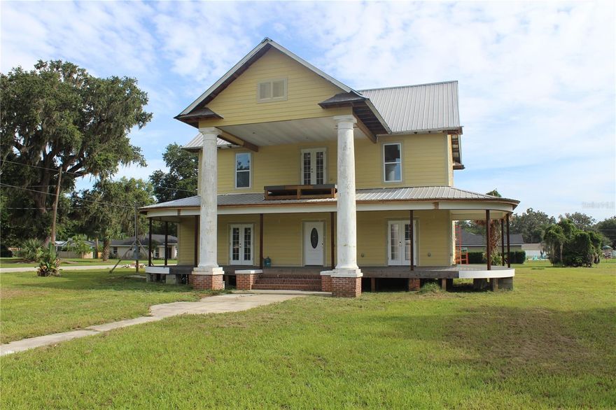 **Completely Renovated 1911 Fort Meade Home – 5 Bed / 5 Bath – No HOA**

This renovated 1911 Fort Meade home blends historic charm with modern upgrades. Nearly 4,000 sq ft of living space includes 5 bedrooms, 5 bathrooms, and two full downstairs suites with walk-in closets. The blank-slate kitchen is ready for your custom design. Finished 3rd-floor bonus room offers space for a 6th bedroom, office, or playroom. Wheelchair ramp and lift installed for accessibility.

Renovations from 2023–2024 include new roof, windows, floors, walls, Hardie board siding, plumbing, electrical, bathrooms, and a redesigned layout.

The property sits on over three-quarters of an acre across two lots, providing room for RV parking, pool, guest house, or workshop. Adjoining lot is buildable and near utilities. No HOA. Rare opportunity to own a historic home with modern updates in Fort Meade, Polk County.

Schedule a private tour today.