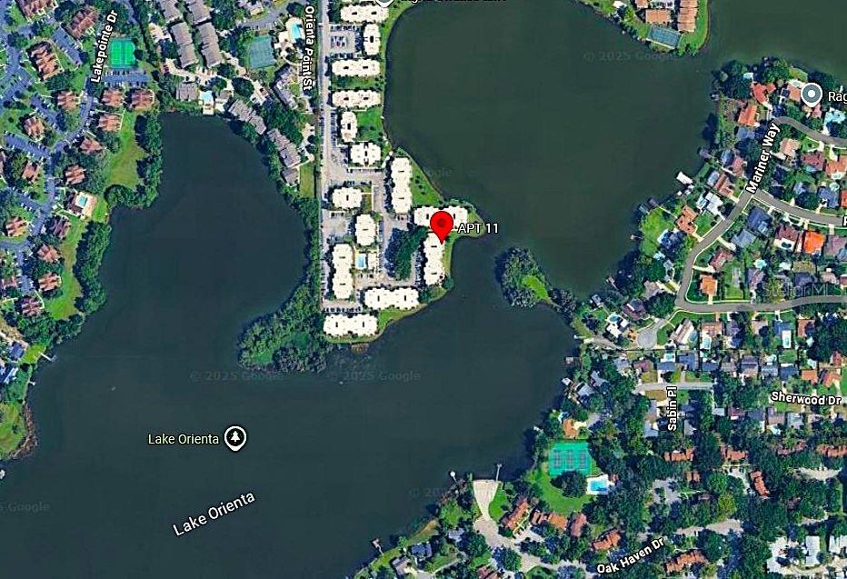 Incredible lakefront views in this updated move-in ready ground-floor corner-unit condo in Altamonte Springs. Wake up to sweeping water views every day and ski, fish, and boat from your backyard. Great Room with sliders overlooking the screened lanai with gorgeous panoramic lake view. Just steps to the shore of beautiful Lake Orienta with a “No Wake” zone in front of this unit. The kitchen has been remodeled with maple wood cabinetry with Lazy Susan, wine storage space, granite counter tops, newer appliances, breakfast bar, and two closet pantries. Full dining room adjacent to the kitchen. Master bedroom offers renovated bathroom, walk-in closet plus floor-to-ceiling glass front wardrobe cabinet, and water views. Second bedroom also has water views. Ceramic tile and wood plank-look ceramic tiles throughout. In-unit washer/dryer. Freshly painted and ready for immediate occupancy. Community amenities include three pools, two clubhouses, three tennis courts, boat ramp, and storage for boats and trailers. Situated in the heart of Altamonte Springs. Convenient to Altamonte Mall, Crane's Roost Park, Uptown Altamonte, AMC Theaters, AdventHealth, shopping, dining, SunRail, I-4 and so much more! No pets and no smoking. One-year lease minimum. Available for occupancy August 14, 2025.
