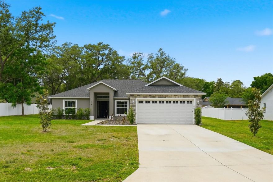 This beautiful home, found tucked away on a dead end street is just waiting for you!! The spacious 4 bedroom, 2 bathroom with a split bedroom layout offers the perfect blend of privacy and relaxed Florida living. Surrounded by a quiet neighborhood, you’ll enjoy a sense of calm while still being close to shopping, schools and all of the necessities. The property provides convenient access to beautiful Lake Emma, making it easy to spend your days boating, fishing, or simply soaking in Lake County's waterfront lifestyle. Enjoy quiet evenings or fun gatherings on the rear screened in patio.
Inside, the home's open concept floor plan is equipped with all major appliances, making your move-in seamless from day one. Luxury vinyl flooring flows throughout, granite countertops in the kitchen and bathrooms, adding both style and durability while creating a clean, cohesive look across all living spaces.
With no Homeowner’s Association, you’ll have the freedom to truly make this home your own. The spacious lot offers plenty of room to store your boat, RV, or other recreational toys, adding to the home’s versatility and appeal. Whether you're looking for a full-time residence or a peaceful retreat, this property delivers comfort, flexibility.