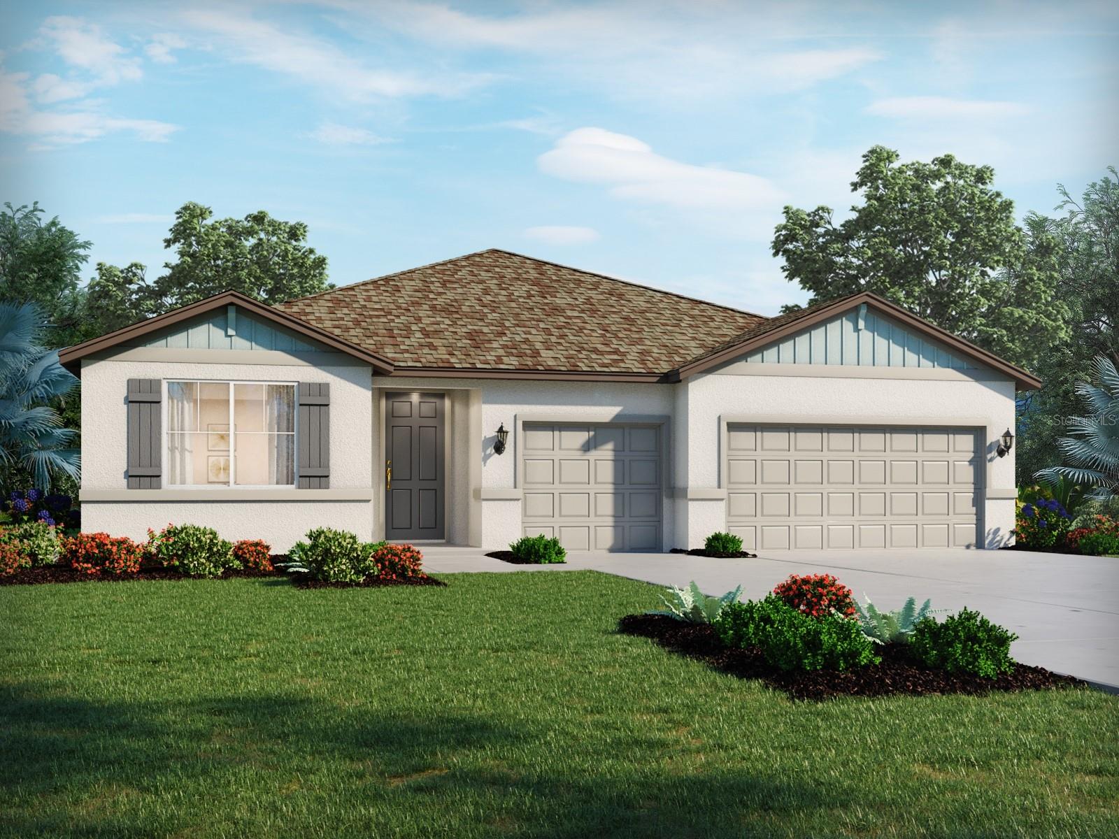 Under Construction. Brand new, energy-efficient home available by Aug 2025! A home with dedicated office space and a flex room means there's plenty of room for the whole family. Enjoy catching up with friends and family over dinner on the covered lanai or in the open kitchen. Primary suite has a huge walk-in closet. Salt Meadows offers new single-family homes in Parrish, FL with a variety of floorplans, both single-story and two-story. Residents will enjoy resort-style amenities including a large community pool, clubhouse with fitness center, sports courts, playground and more. With close proximity to I-75, this community offers easy access to St. Pete, Bradenton, Sarasota and beautiful gulf coast beaches. Schedule a tour today. Each of our homes is built with innovative, energy-efficient features designed to help you enjoy more savings, better health, real comfort and peace of mind.
