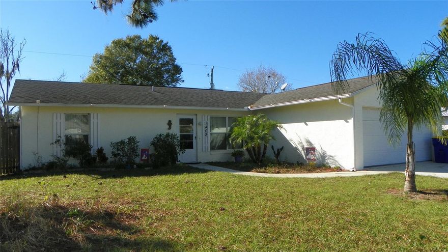 Three-bedroom, two-bath split plan, inground pool home, with a two-car garage. Ceiling fans throughout the house. Large backyard with in-ground pool. Screened back porch, centrally located to shopping, dining, schools, I-95, and beaches. ;Water: City
