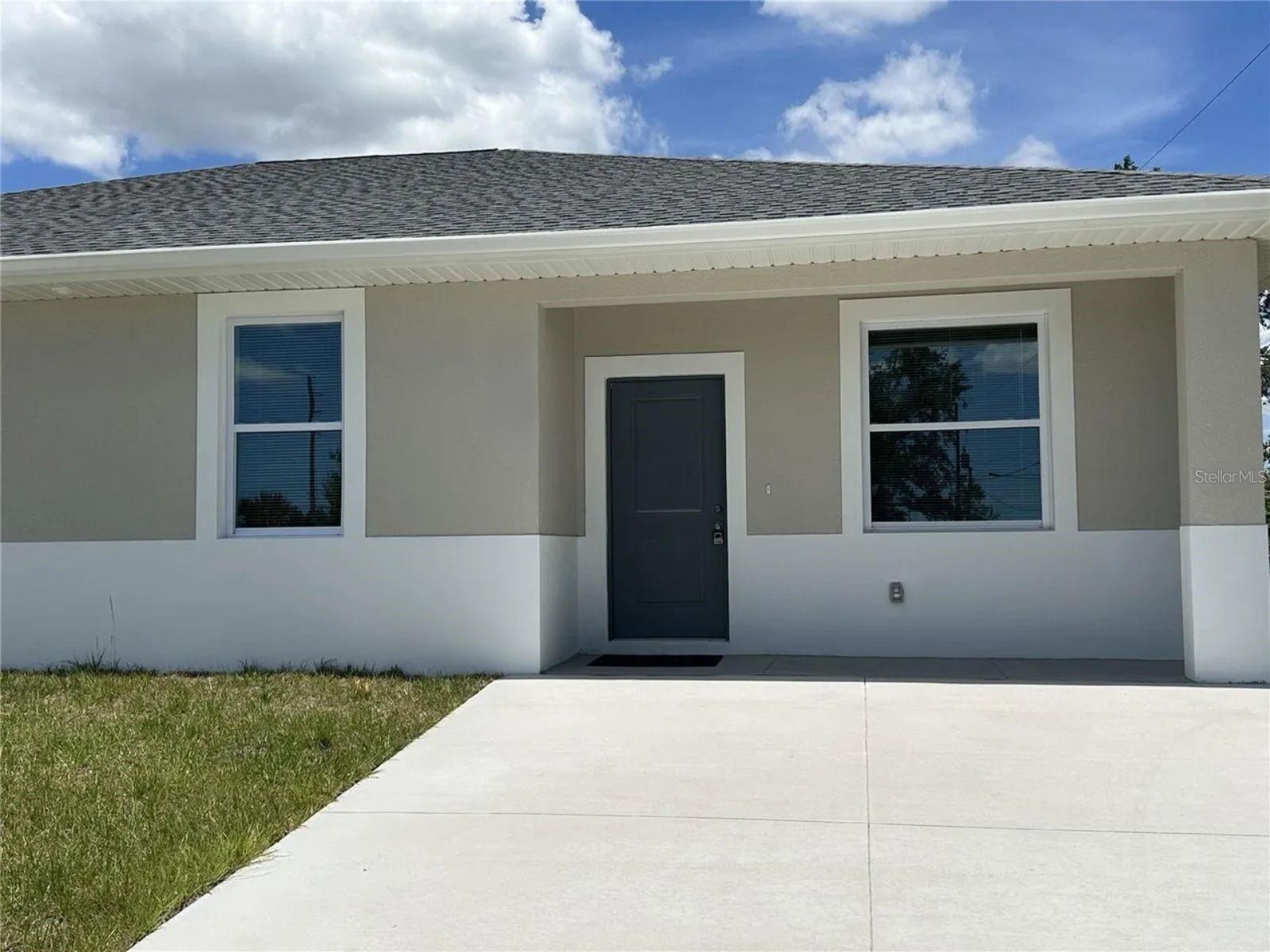 Newer duplex is ready for you to make it your home.
Newer duplex with upgraded finishes, including beautiful vinyl floors throughout, wide baseboards, and trim. High ceilings, hurricane impact windows, stainless steel kitchen appliances, a washer and dryer, remote control ceiling fans and lights, rain gutters, and downspouts installed. There is a roofed patio and a driveway wide enough for two cars. The property is located in a quiet area but very close to a major road with restaurants, shops, and other businesses. If you are a golfer, you are 10 minutes away from Lemon Bay Golf Club and 5 minutes from The Cove of Rotonda Golf Center. You will be only 10 minutes away from a beach!. Sorry, no pets.