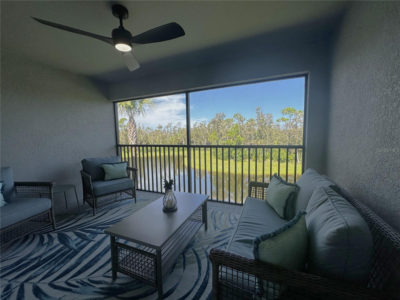 Stunning New Veranda with Social Membership!! Live the Resort Lifestyle at Heritage Landing!! Top floor, END unit, steps to one of the 4 satellite pools!! Step into luxury with this gorgeous, 2-bedroom plus den, 2-bath veranda, and 1 car garage offering the perfect blend of style, space, and serenity. Designed with both comfort and elegance in mind, this spacious home invites you to enjoy the best of Florida living. Enjoy two private screened-in lanais ideal for morning coffee, evening relaxation, or simply soaking in peaceful sunset lake views, lush greenery, and abundant wildlife. Note, the owner upgraded the screens to no-see-um screens! Inside, the home features upscale finishes including white shaker cabinets, quartz countertops, diagonal tile flooring, and stainless-steel appliances. The primary suite offers a tranquil retreat with a double-sink vanity and a spa-like ambiance, perfect for unwinding after a full day of leisure. This home sleeps 8 so there is plenty of room for the whole family. Please note the owner is still adding additional touches and pictures will be updated once completed. The community features a guard-gated entry for added peace of mind. Residents can enjoy a resort style pool with dedicated lap lanes, along with 4 satellite pools. For those who love staying active, there are six Har-Tru tennis courts, six pickleball courts, and two bocce courts. The state-of-the-art fitness center and separate aerobics room offer everything you need to maintain a healthy lifestyle. When it's time to relax, the full-service spa and poolside cafe provide the perfect setting with a full menu and bar service. The new clubhouse also offers additional fine dining/full-service bar with both inside and outside seating. This is more than just a home it's a lifestyle. Don't miss your opportunity to experience paradise at Heritage Landing. This stunning community offers an amazing location just off Burnt Store Road, offering quick & easy access to Downtown Punta Gorda, Punta Gorda Airport, Fort Myers, Cape Coral & More!
