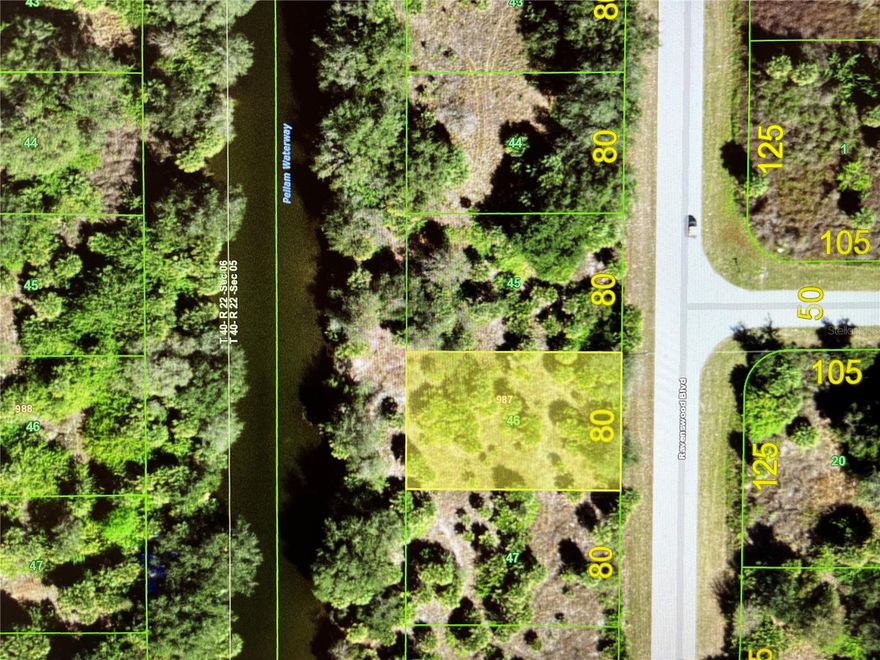 Waterfront lot to build your perfect home in Port Charlotte, home for the Tampa Bay Rays spring training. NOT FLOOD ZONE! No HOA or CDD! Centrally located and near US-41, I-75, schools, Charlotte Technical College, Southern Technical College, and plenty of shopping and dining. Close to North Port, Punta Gorda, and Venice. Easy access to gorgeous Gulf beaches, world-class fishing and boating, and a multitude of impressive golf courses. MUST SEE!
