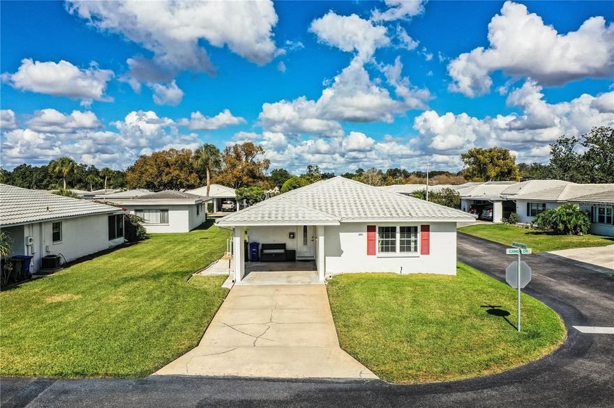 Location, Location!! Absolutely move-in Ready!! Completely renovated from Top to Bottom. This 2BR/2Bath unit is "Free Standing and on a corner lot. The home renovations feature a metal roof (2016), updated kitchen w/stainless steel appliances and renovated bathrooms. Includes quartz countertops and built-in pantry, and has been replumbed (all on inside), This modern Villa has all tile floors, no popcorn ceilings, double pane "Pella" windows, A/C (2018) and water heater (2019). Home has new ductwork, insulation, inset lighting, stove vents to outside, plus it has been freshly painted. This fabulous unit offers low maintenance fee which includes ground maintenance, internet, cable tv, painting of outside, water-sewer, street lighting and paving. Don't miss out on this outstanding villa with inside laundry room w/washer-dryer. The seller will leave large TV in living room along with wall-desk unit. This is NOT a 55+ community. Excellent South side location close to Kelly Recreation, Wal-Mart, Polk Parkway and Lakeside Village. Don't Wait! Call Me Today!!