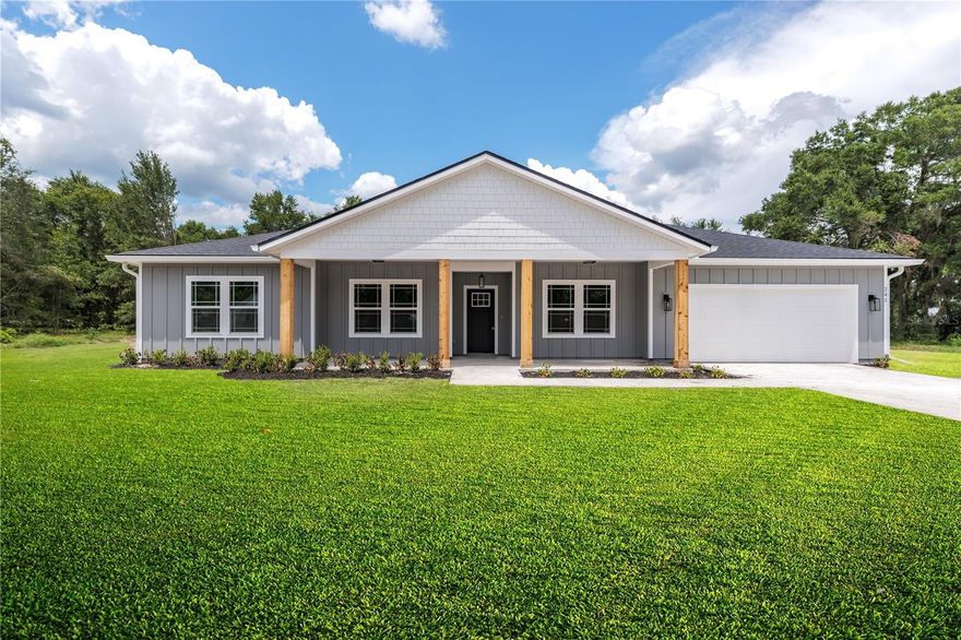 Don't miss this opportunity own your dream home on a generous lot with room to grow! Nestled on a 1 acre lot, this property offers 4 bedrooms, 3 bathrooms, an office and a 2-car garage, providing ample space for your family and lifestyle. In addition to the primary bathroom, there is an additional bedroom with an ensuite bath. The kitchen features duo toned cabinetry and an unforgetable walk in pantry with built in shelves. Cozy up in the cooler months with the electric fireplace.With no HOA or CDD fees, you have the freedom to make this property truly your own!