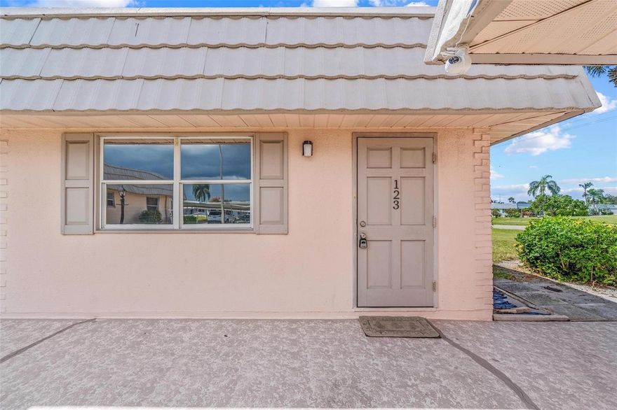 One or more photo(s) has been virtually staged. Welcome to Kings Point, Sun City Center’s premier 55+ community!
This beautifully updated 1 bedroom, 1.5 bath condo is almost brand new inside with stylish finishes and modern upgrades throughout—including the convenience of an in-unit washer and dryer. A covered carport is included for your comfort.
Step outside and discover why Kings Point feels like its own little city! Residents enjoy a wealth of resort-style amenities: multiple indoor and outdoor pools, two spacious clubhouses, a fitness center, library, theater, game rooms, billiards, pickleball and tennis courts, a spa and salon, on-site restaurant and bar, plus endless clubs and activities. From Bingo, karaoke, and dance nights to special interest groups like Garden, Railroad, Baby Boomers, and Dog Lovers, there’s truly something for everyone.
Golf carts are welcome, small pets are allowed, and peace of mind comes standard with a guard-gated entrance. Your monthly HOA fee covers exterior maintenance, pest control, water, trash, high-speed internet, and cable TV—making this an unbeatable value for year-round or seasonal living.
Don’t miss your chance to enjoy a vibrant, active lifestyle in one of Florida’s most sought-after retirement communities! Visit their website for more information at https://kingspointsuncitycenter.com/