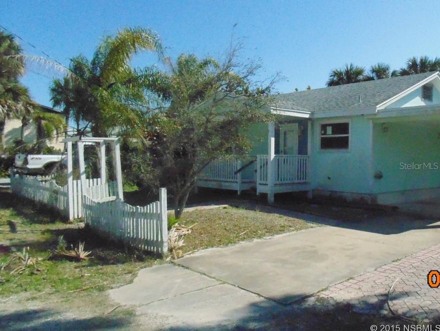 THIS IS A BEACHSIDE COTTAGE NEAR THE OCEAN, WALK TO THE BEACH.  2 BEDROOM, 2 BATH, FRONT PORCH AND LARGE REAR COVERED PORCH.  THE PROPERTY HAS BEEN UPDATED WITH NEWER KITCHEN CABINETS AND COUNTERTOPS, REMODELED BATHROOMS, HAS CENTRAL A/C, NEWER WINDOWS.  THERE IS A ONE CAR CARPORT, LAUNDRY ROOM BEHIND CARPORT THAT IS LARGE ENOUGH FOR STORAGE. ;Water: City