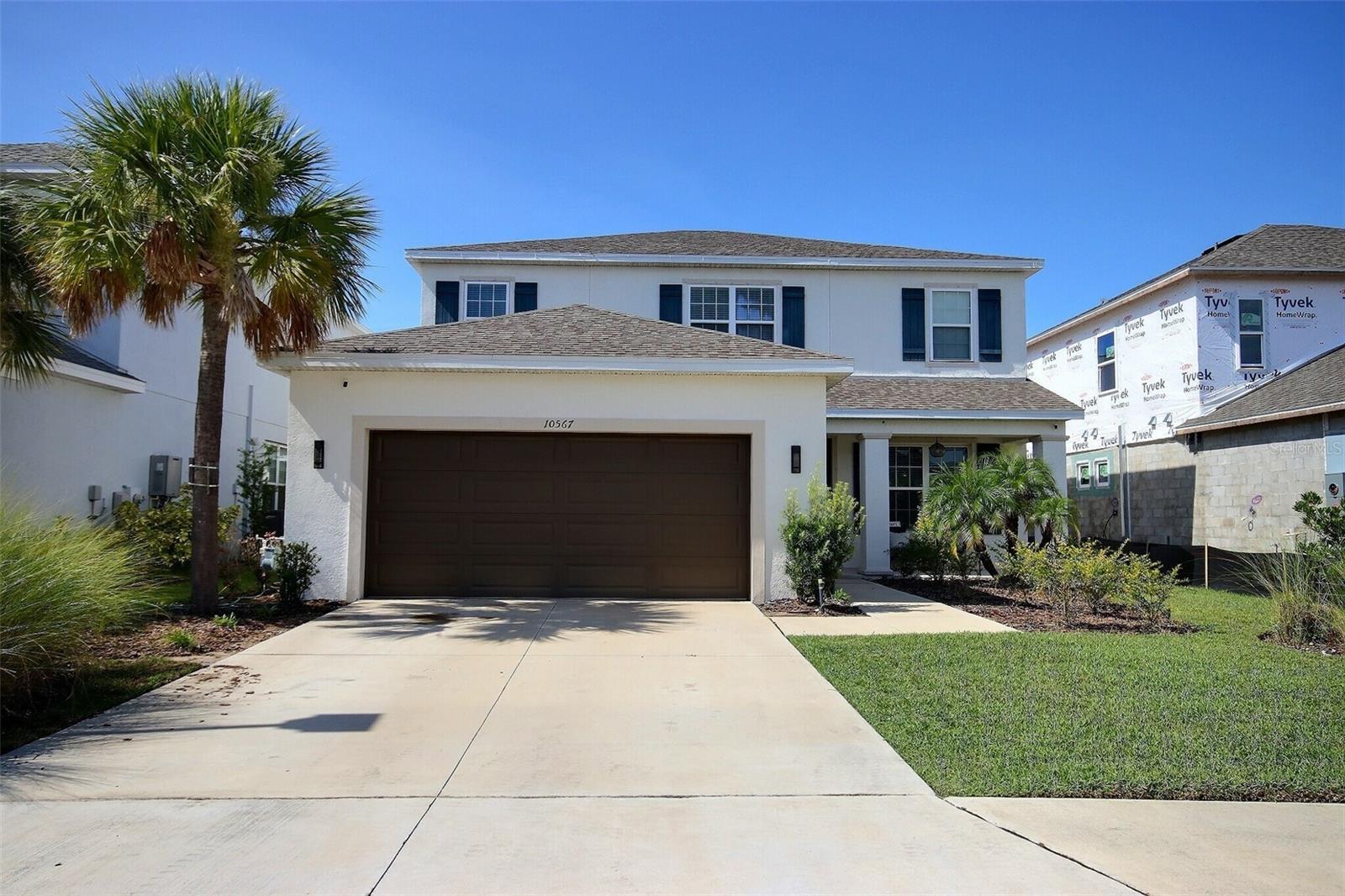 Welcome to this exceptional 2021-built home in the sought-after community of Eave’s Bend at Artisan Lakes. Combining modern design with resort-style living, this 4-bedroom, 3.5-bathroom home with a 2-car garage offers both luxury and comfort. A private heated pool with travertine flooring, a large covered lanai, and a charming front porch create the perfect setting for outdoor enjoyment. Inside, the gourmet kitchen showcases quartz countertops, white cabinetry, a stylish backsplash, stainless steel appliances, and elegant pendant lighting, all seamlessly connecting to the dining room, dinette, and open living area. The main level is highlighted by a spacious primary suite with an ensuite bathroom and walk-in closet, along with a convenient half bath for guests. Upstairs, you’ll find three additional bedrooms, a dedicated study, and a generous loft that overlooks the main living space below. Residents of Eave’s Bend enjoy an impressive array of community amenities, including a resort-style heated pool and spa, a newly renovated fitness center with brand-new equipment, a basketball court, two playgrounds, a dog park, and a large grass field with soccer nets. The beautifully designed clubhouse features a lanai overlooking the pool, billiards room, business center, multiple seating areas, a fully equipped kitchen, and restrooms—ideal for hosting gatherings or celebrations. All of these exceptional community features come with an affordable HOA fee of just $495 per quarter. This home truly exemplifies the best of Florida living offering a perfect balance of style, comfort, and convenience. This is truly an exceptional area to live in. Within 30–40 minutes, you can have your toes in the powdery white sand of some of the world’s best beaches or reach vibrant cities such as St. Petersburg, Tampa, and Sarasota. With such convenient access to natural beauty and urban excitement, this location offers the best of both worlds. The Moccasin Wallow and I-75 interchange is Manatee County’s newest major growth center, with millions of square feet of retail space approved, a brand-new BayCare hospital, and new hotels, restaurants, and shopping on the horizon. Just a few miles away, you’ll find a brand-new shopping plaza anchored by a Publix grocery store. This move-in-ready home is perfect for the next family to enjoy the beautiful Florida lifestyle. Don’t miss out on the opportunity—schedule your private showing today and make this dream home yours!