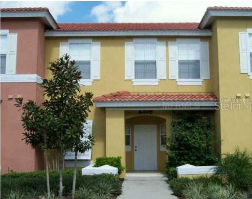 Welcome to resort-style living in this beautifully furnished 2-story townhome located in a guard-gated community packed with incredible amenities! Whether you’re looking for a primary residence, vacation getaway, or short-term rental investment, this property checks all the boxes. Inside, you’ll find tile flooring throughout the first floor, brand-new carpet on the stairs and second level, ceiling fans in all bedrooms, and an inside laundry room conveniently located downstairs. All bedrooms are upstairs, including the spacious primary suite featuring a private balcony and ensuite bathroom. The upstairs bathrooms have been tastefully renovated, and the home is being sold fully furnished and decorated for a true turnkey opportunity.

Enjoy a vacation lifestyle every day with access to 2 resort-style pools, a tiki bar, fitness center, game room, tennis courts, basketball court, mini golf, bicycles, walking trails, playgrounds, grilling areas, lush tropical landscaping, and more! Short-term rentals are allowed, making this an excellent investment opportunity in a sought-after community.