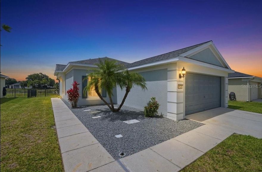 This beautifully updated home is one of the best values in Harrison Ranch, offering 3 bedrooms, 2 bathrooms, and 1,270 sq ft of comfortable living space with a fenced yard and stunning lake views.
Extensive upgrades have already been completed for you, including a new roof (April 2024), full interior and exterior paint (May 2024), new carpet and tile (May 2024), and updated granite countertops in both the kitchen and bathrooms. The home also features a new poured concrete, screened-in porch (September 2024), a new hot water heater (November 2025), and all major appliances—including washer, dryer, stove/oven, and dishwasher—were replaced in May 2024.
A brand-new 2.5-ton heat pump AC system was installed in late 2024 and is still under manufacturer warranty through December 2029, providing peace of mind for years to come.
Inside, the open-concept layout connects the kitchen to the living area, with space for a dining table—perfect for everyday living or entertaining. The owner’s suite overlooks the lake and includes a spacious closet and private en-suite bath.
Situated on a .15-acre lot, there’s plenty of room to add a pool or create your own outdoor oasis. While the home already has major updates completed, it still offers an opportunity to add your personal touches and make it truly your own.
Harrison Ranch residents enjoy access to a resort-style amenity center featuring a 24-hour fitness center, heated Olympic-size pool, pickleball courts, sports fields, and miles of scenic walking trails.
Conveniently located near shopping, schools, US-301, and I-75, this home is ideal as a primary residence, seasonal retreat, or investment property.
Schedule your showing today.