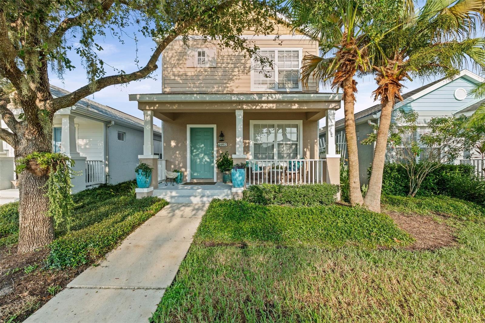 Welcome to Forest Creek, a gated community known for resort amenities and easy living. This 2 bed / 2.5 bath Key-West style cottage home lives large with an open main level and a long list of big-ticket 2025 updates: new roof, new water heater, fresh paint outside and inside, newly paved patio, and brand-new main-level flooring for a clean, modern feel. Upstairs, the private primary suite features an en-suite bath and a generous walk-in closet; a spacious secondary bedroom is adjacent to a full bath—ideal for guests, office, or hobbies. A detached 2-car garage offers secure parking and extra storage. With lawn/grounds care included by the association, weekends are free to enjoy the neighborhood: clubhouse, heated pool, fitness center, scenic walking trails, basketball court, two dog parks, and a stunning 18-acre lake. Centrally located for quick access to major highways, shopping, dining, and Gulf beaches. If you’ve been searching for move-in ready comfort with top-tier community perks—and the peace of mind that comes with 2025 system and surface upgrades—this is it. Schedule your private tour today.