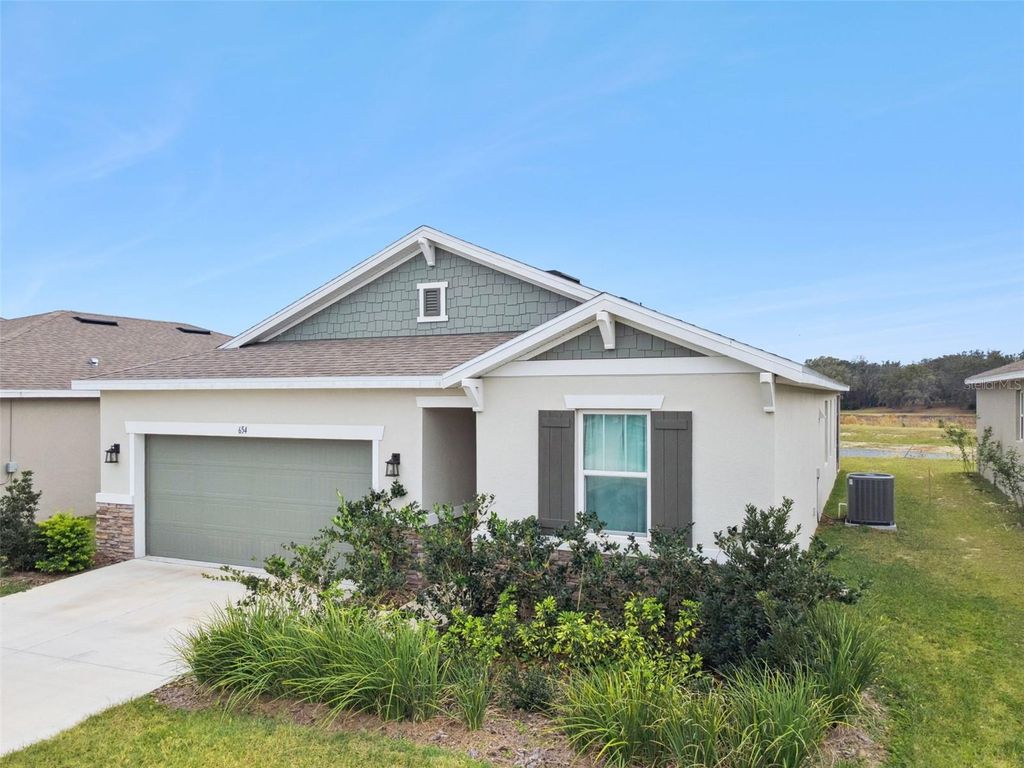 Photo of 654 Heritage Square Drive, Haines City, FL 33844 (MLS # O6379830)