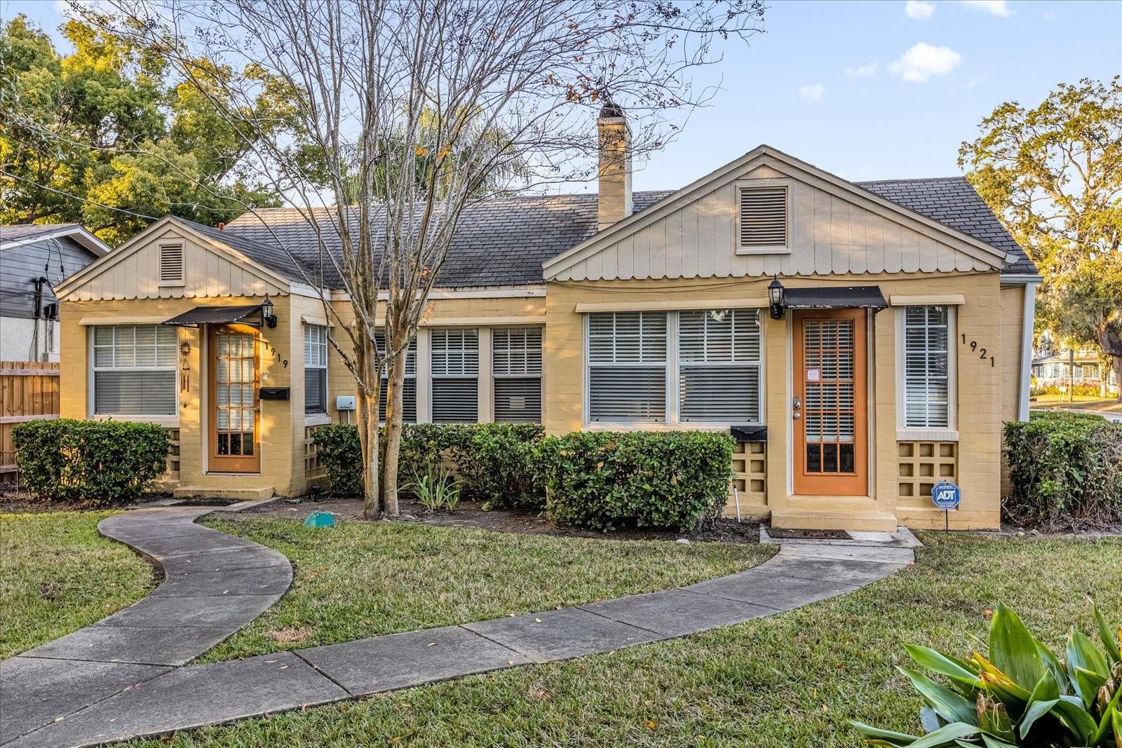 Introducing a rare-to-market tri-plex that offers an exceptional "turn-key" investment opportunity in the heart of Orlando’s bustling Milk District! Situated on a large, picturesque corner lot, this multi-family property currently generates $66,000 in gross revenue per year and is divided into a 1,699 sq foot duplex with a detached 460 sq foot ADU not shown on public records for a total of 2,159 square feet & plenty of street and driveway parking.The spacious two-bedroom, one-bathroom unit was updated in 2022 with new cabinets, quartz countertops, carpet, bathroom vanity, and fresh paint. The one-bedroom, one-bathroom unit features newer kitchen cabinets and countertop, quality appliances and a fireplace. The duplex shares central AC, which was replaced in 2023. The quaint and cozy detached studio ADU includes tile floor, renovated bathroom, AC installed in 2024 and a new water heater from 2023. All units share an on-site laundry room equipped with a new washer and dryer replaced in 2024. A highlight of this property is the shared courtyard, featuring a bird fountain, creating a common area perfect for camaraderie and gatherings. LOCATION, LOCATION, LOCATION defines this incredible investment! Just steps away from core Milk District establishments such as Sideward Brewing, Otto's, and Stasio's Italian Kitchen, this property is easily walkable to cultural events at Festival Park & the Plaza Live, as well as Thornton Park & Lake Eola. Enjoy convenient shopping at Colonial Town Plaza, grocery options like Publix & Aldi, gyms, trendy coffee shops, and more! Plus, with easy access to the 408 Expressway, you're just a 20-25 minute drive from Orlando International Airport. This property has proven itself as an excellent long-term investment with high gross rents with additional room for growth, strong property price appreciation, low vacancy rates and very low operating costs. Don’t miss out on this exciting opportunity—schedule your showing today and explore all the benefits and features this incredible property has to offer!