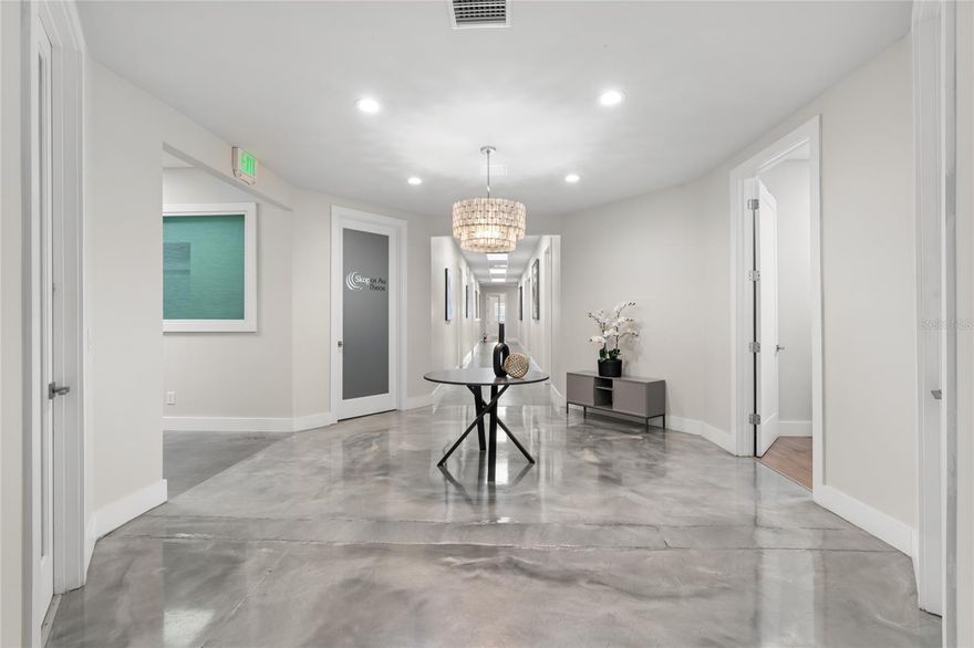 Updated offices with a fantastic location in downtown Ocala. This is a multi-tenant office building with offices ranging from 117 sqft to 450 sqft. Prices vary depending on the office size ( $600 - $1200 ). Leases will have a minimum of a 13 month term and will be month to month after the 13th month. The office space offers a shared conference room, kitchen and bathrooms. Ocala Fiber High Speed Internet and all utilities are included.