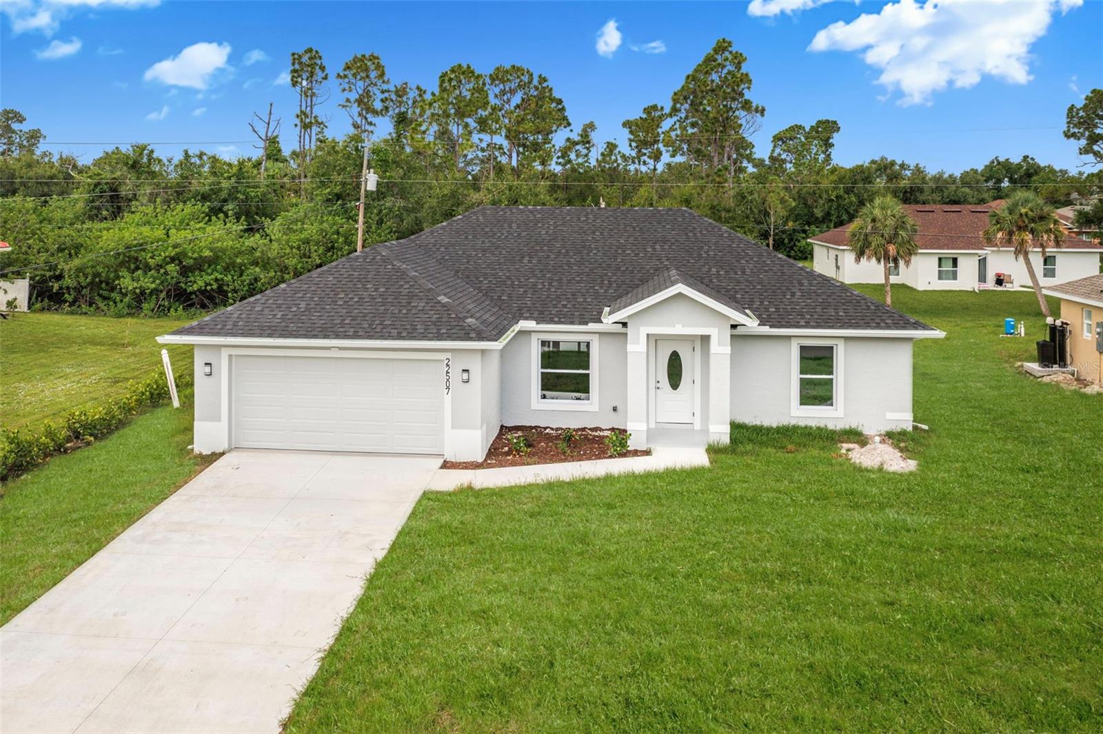 We are excited to share a brand new home available for rent in the heart of Port Charlotte. This modern home offers 3 bedrooms 2 bathrooms plus Den, meticulously designed with exquisite attention to detail for your comfort and peace of mind. The interior features elegant granite countertops and a sleek, contemporary kitchen, perfect for cooking and entertaining. With beautiful finishes throughout and an open floorplan, this home provides a wonderful space to create lasting memories. This property offers the freedom and flexibility you've been looking for. Don't miss out on the opportunity to make this your new home. Please note that the pictures with furniture are staging photos. To truly appreciate this unparalleled lifestyle, I invite you to schedule a viewing today.