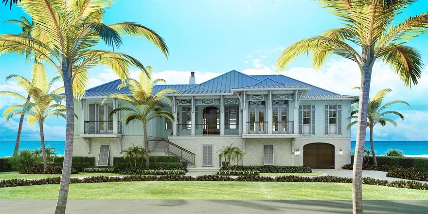 Pre-Construction. To be built. This is your chance to own a newly imagined Gulf-front estate on one of Sarasota’s most exclusive barrier islands. Positioned on 0.43 acres with 107 feet of direct Gulf frontage, this offering presents a 3,489 sq. ft residence designed by the renowned Stofft Cooney Architects in collaboration with Perrone Construction. The home’s architecture celebrates the Gulf at every turn, with walls of glass framing uninterrupted water views and inviting a seamless connection to the outdoors. Expansive terraces, a resort-style pool and spa, and a private beach pavilion create an atmosphere of relaxed sophistication, perfect for year-round enjoyment. Inside, an open-concept floor plan anchors the living spaces around a chef’s kitchen, ideal for both intimate gatherings and entertaining on a grand scale. Flow between indoor and outdoor living is effortless, encouraging a lifestyle defined by sunsets, sea breezes, and coastal luxury. Perfectly positioned near the Blackburn Point Bridge for easy access on and off the Key, this pre-construction opportunity is an exclusive chance to secure a design-driven Gulf retreat. For those interested in acquiring only the land, please refer to MLS#A4664853.