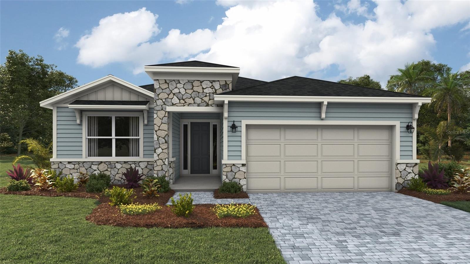 Under Construction. ALL CLOSING COSTS PAID, PAY & SPECIAL INTEREST RATES WITH OUR PREFERRED LENDER NOW UNTIL SEPTEMBER 28TH. This one-story all concrete block construction features an open concept floorplan, with a spacious kitchen, including a large pantry for storage, and overlooks both dining areas, as well as the great room. Bedroom 1 features a large walk-in closet and double sink vanity in the bathroom. Bedrooms 2 and 3 have dual access to bathroom 2, with an attached linen closet. Pictures, photographs, colors, features, and sizes are for illustration purposes only and will vary from the homes as built. Home and community information including pricing, included features, terms, availability, and amenities are subject to change and prior sale at any time without notice or obligation.