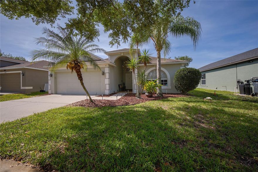 Welcome to this beautifully maintained 3-bedroom, 2-bathroom home offering peaceful pond views, a functional open layout, and exceptional value in one of Riverview’s established communities. Inside, you’ll find vaulted ceilings, abundant natural light, quartzite countertops, stainless steel appliances, and an open living space designed for both everyday comfort and entertaining. The screened lanai and fully fenced backyard overlook the water, creating the perfect setting to relax and enjoy Florida living. Located in a community with a pool, playground, and basketball courts, and just minutes from shopping, dining, schools, parks, boating, fishing, and MacDill Air Force Base. Move-in ready and priced to make an excellent opportunity for buyers seeking space, views, and value in Riverview.